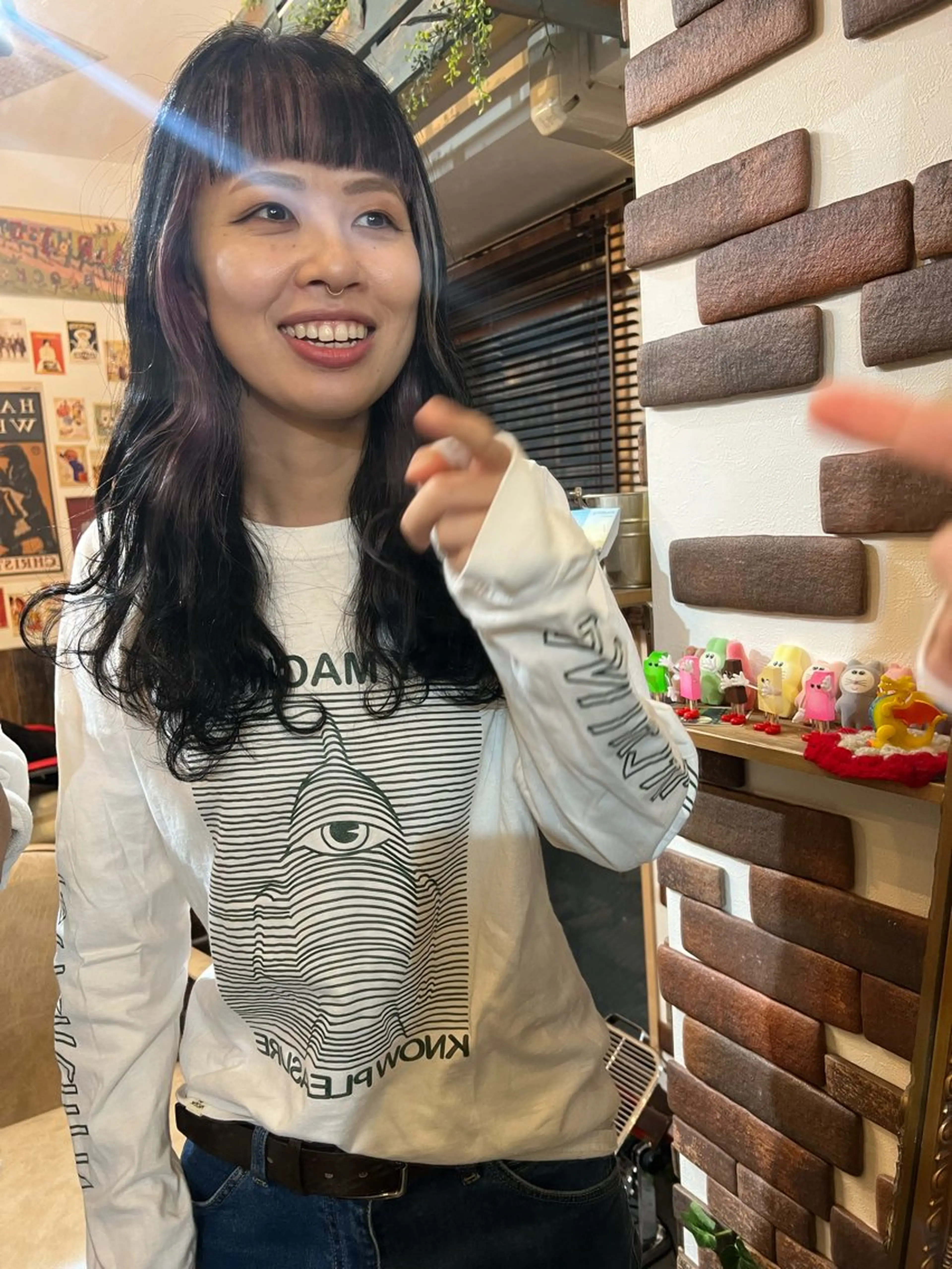 ロング カラー ミストバング  フェイスフレーミング オン眉 ヘアカラー カラーパティシエ facce🌼ikoのヘアスタイル