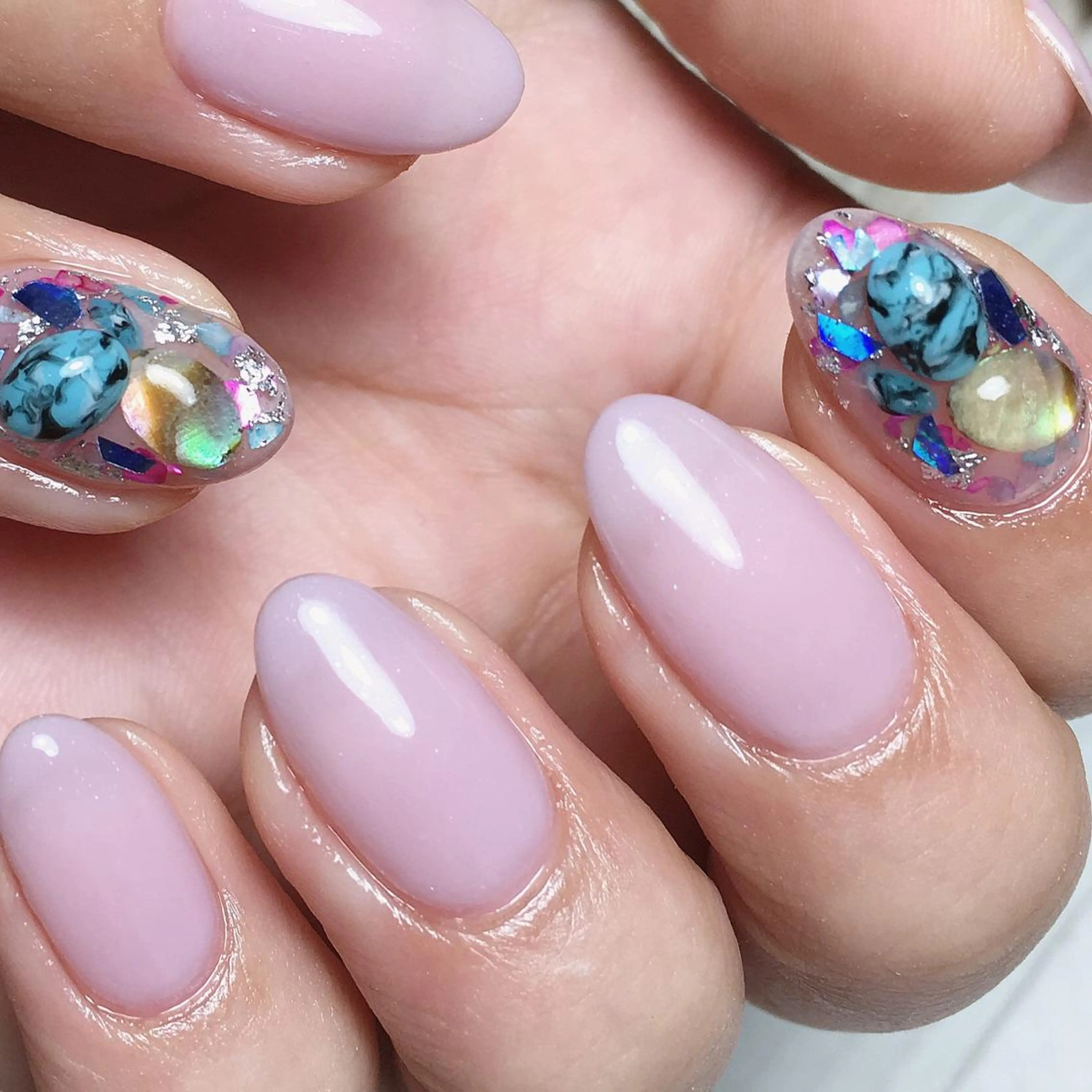 ネイル ワンカラーネイル Nail salon viewt55☺︎のネイルデザイン