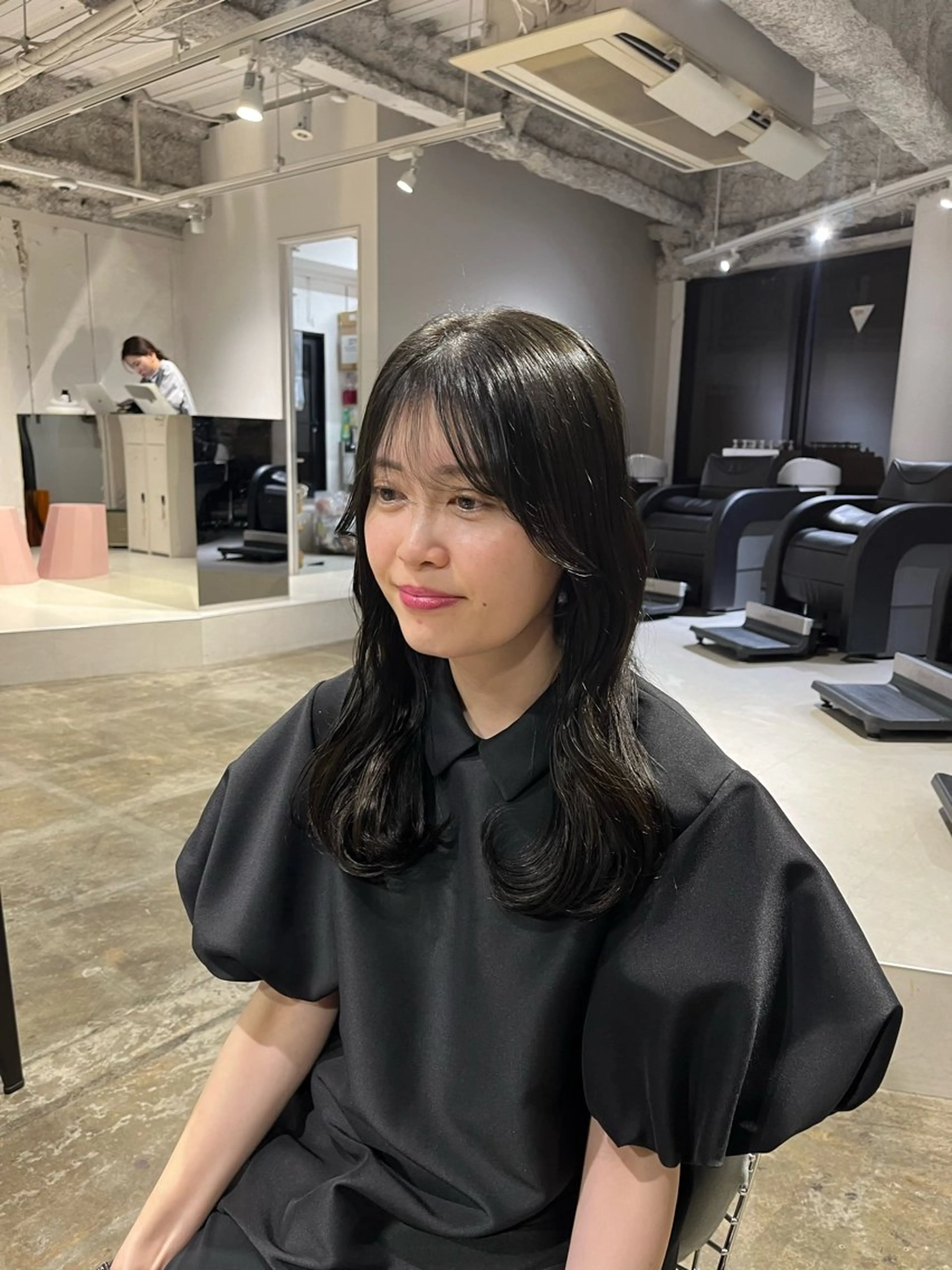 セミロング カラー オリーブカラー 似合わせカット 🟡ひろの/ツヤ カラー/髪質改善🟡のヘアスタイル