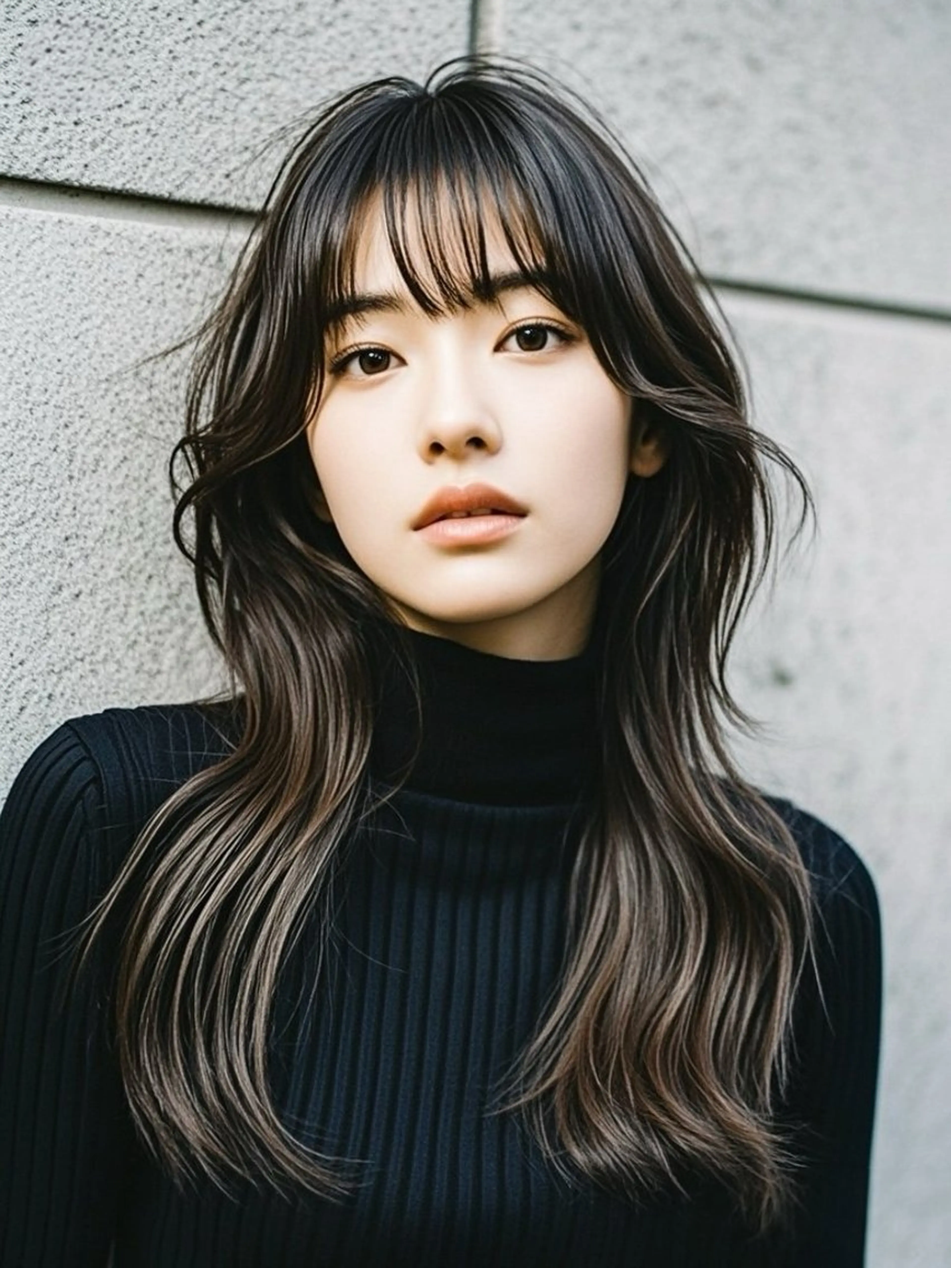 ロング ショートボブ アッシュ ボブ くびれヘア ハッシュカット ウルフカット 811 大阪梅田 ウルフのヘアスタイル