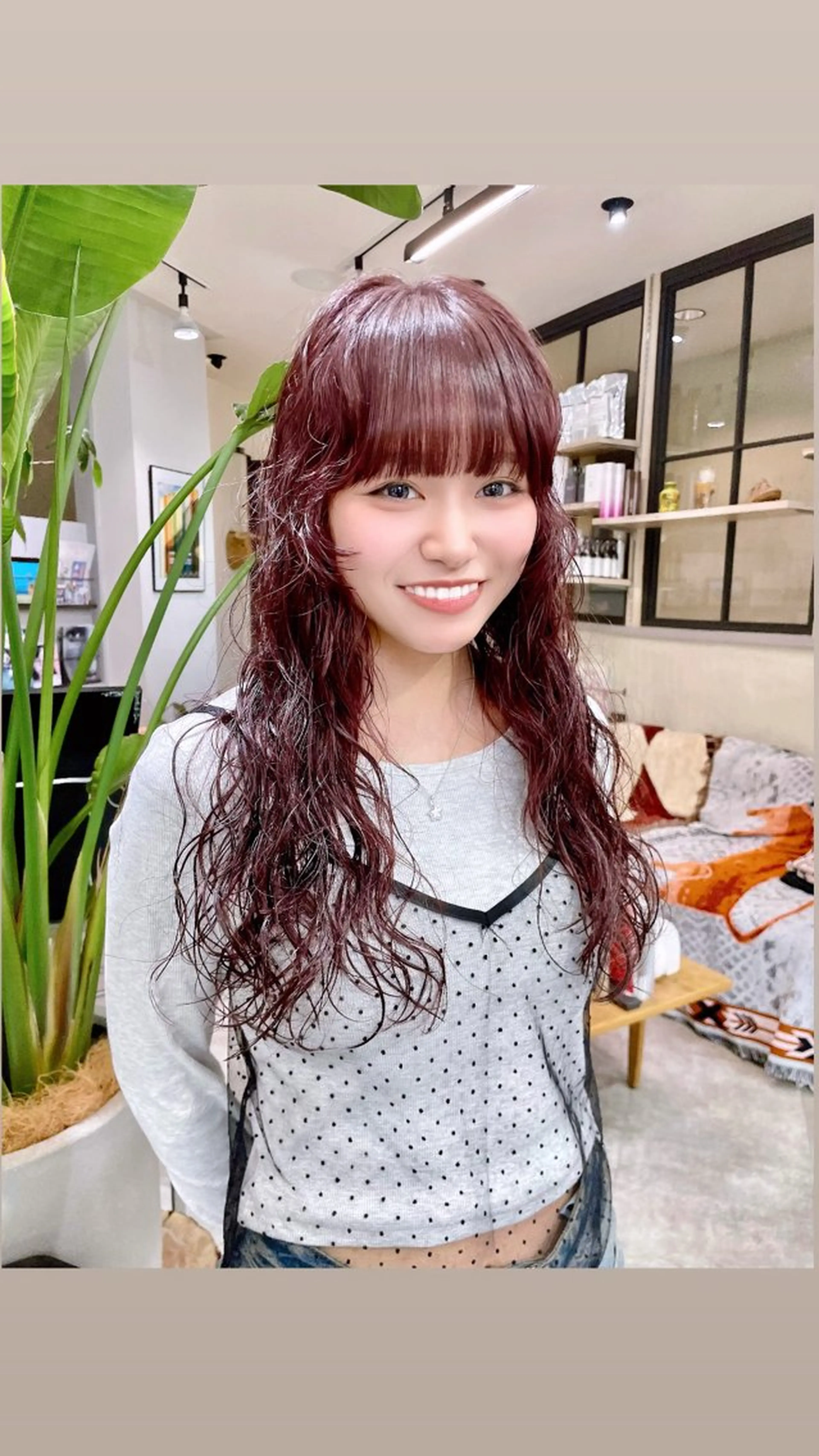 カラー パーマ カット ヘアカラー パーマ トリートメント カノン/透明感カラー /酸性ストレートのヘアスタイル