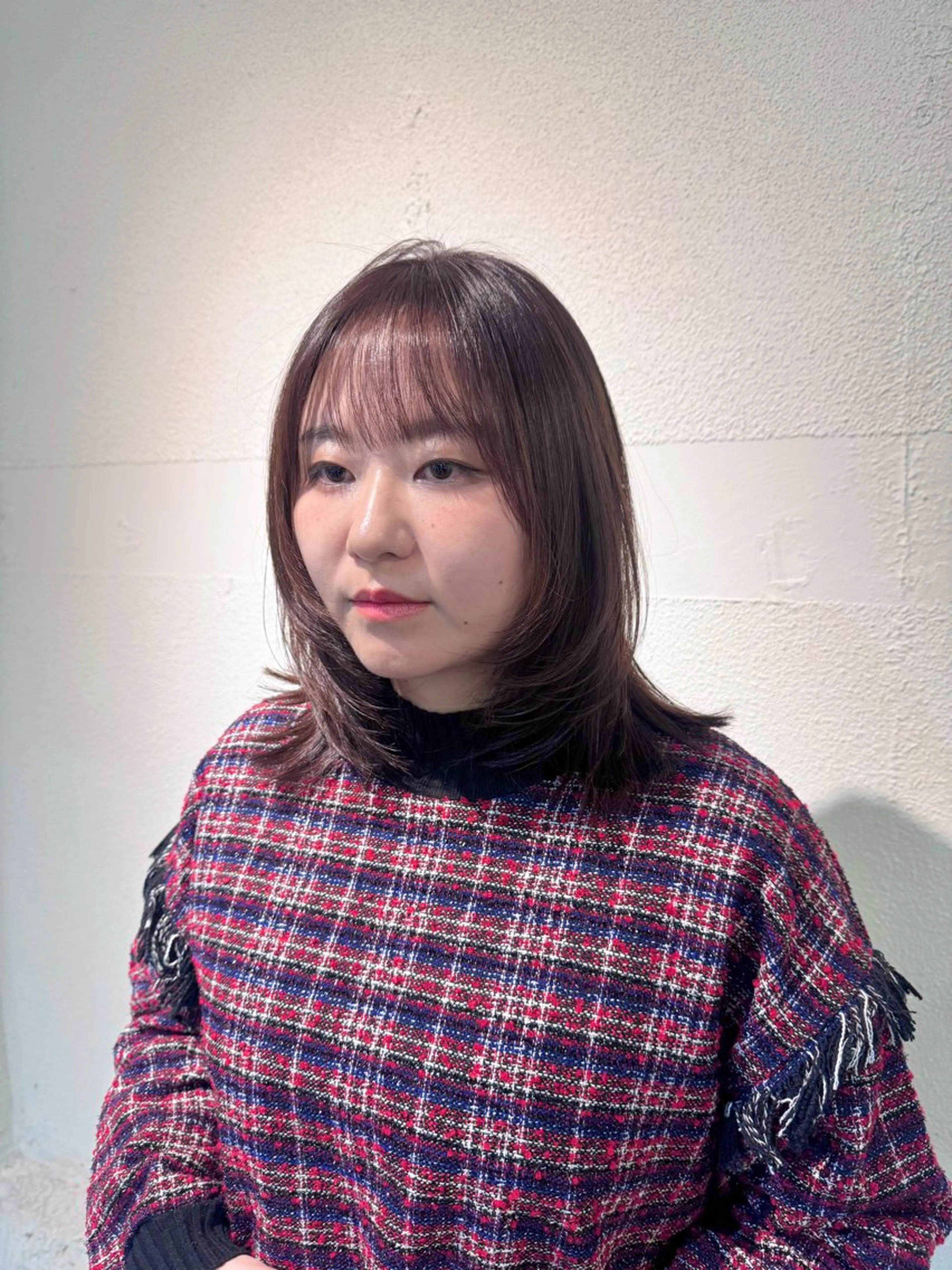 ミディアム カラー カット ヘアカラー hair loungeBEACH所属・カット・カラーモデル yurina🫧のヘアスタイル