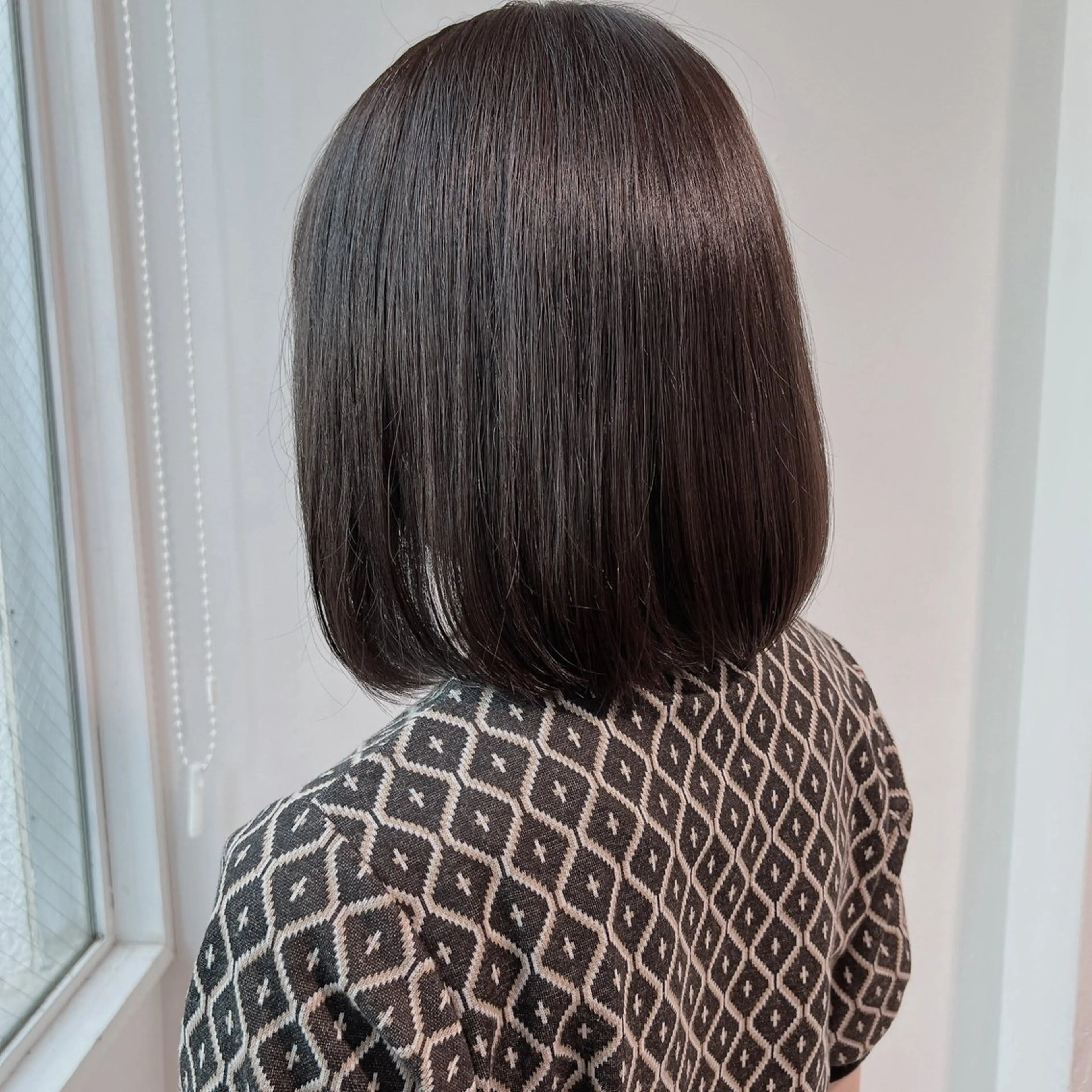 ミディアム カラー ヘアカラー トリートメント ヘッドスパ ヘアセット 𓏸レイヤー髪質改善 透けカラーカノン🫧のヘアスタイル