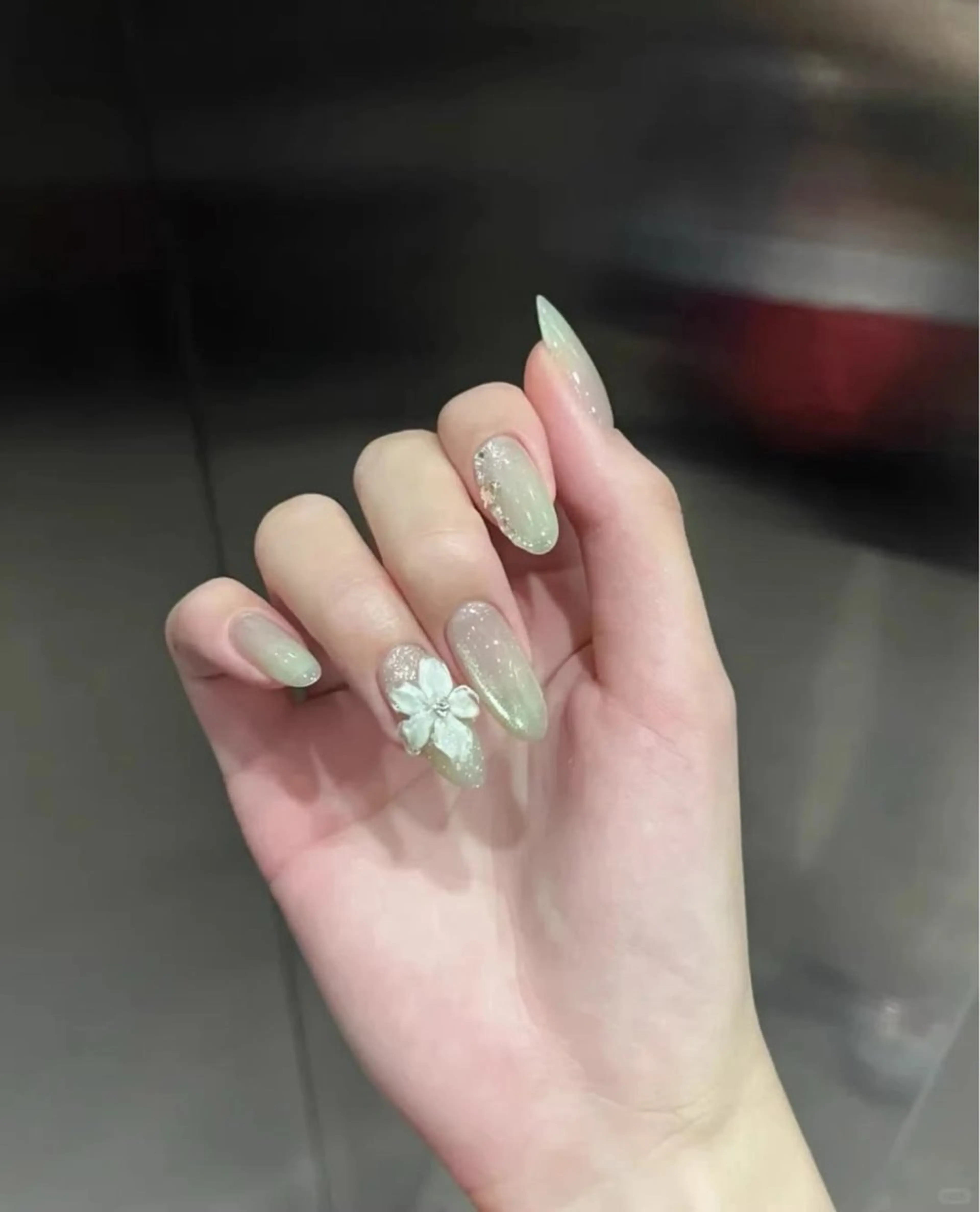 カラー グラデーションカラー ピンクカラー ハンドネイル AIN Nailのネイルデザイン