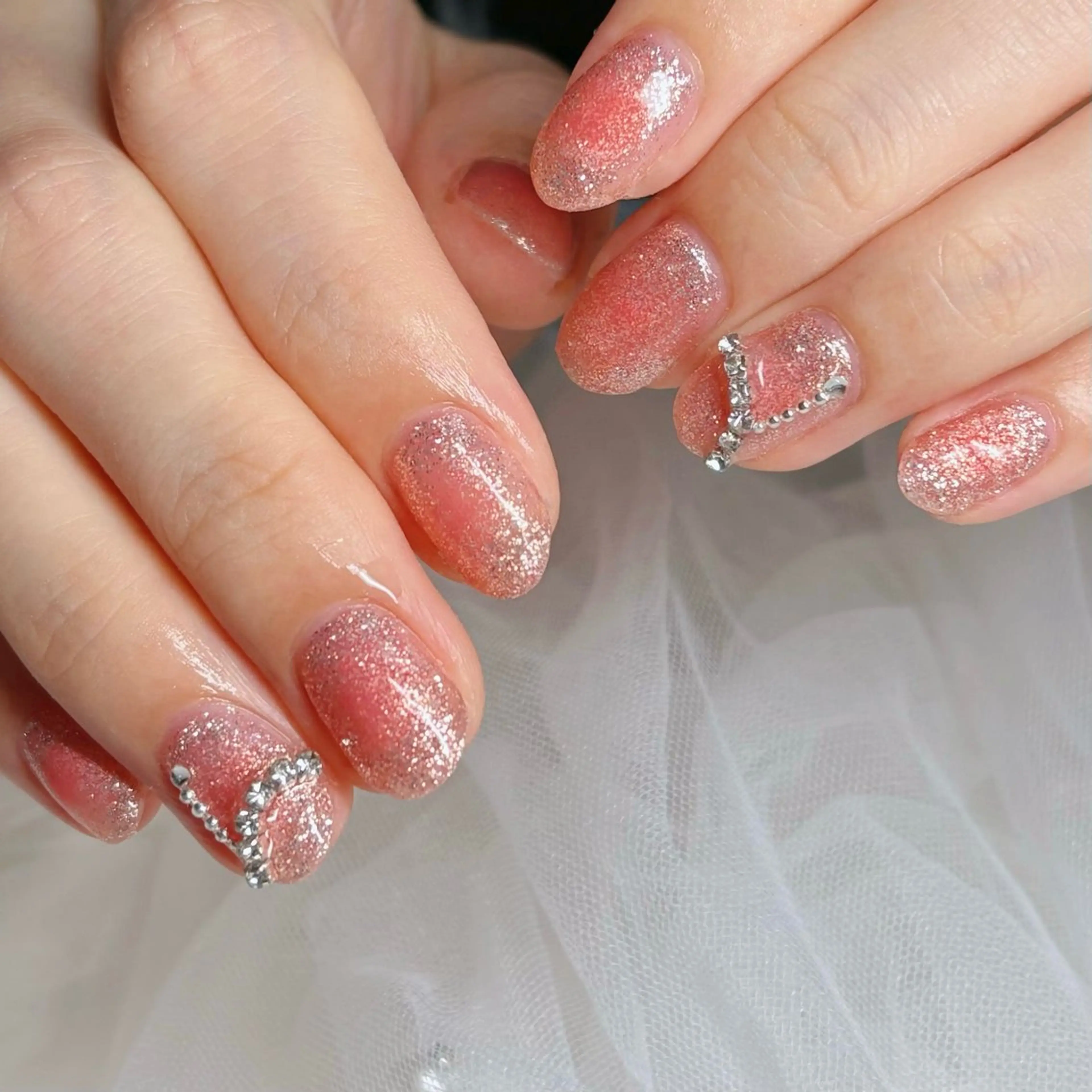 ネイル アートネイル チークネイル ワンホンネイル ハンドネイル cerisier 坂本のネイルデザイン