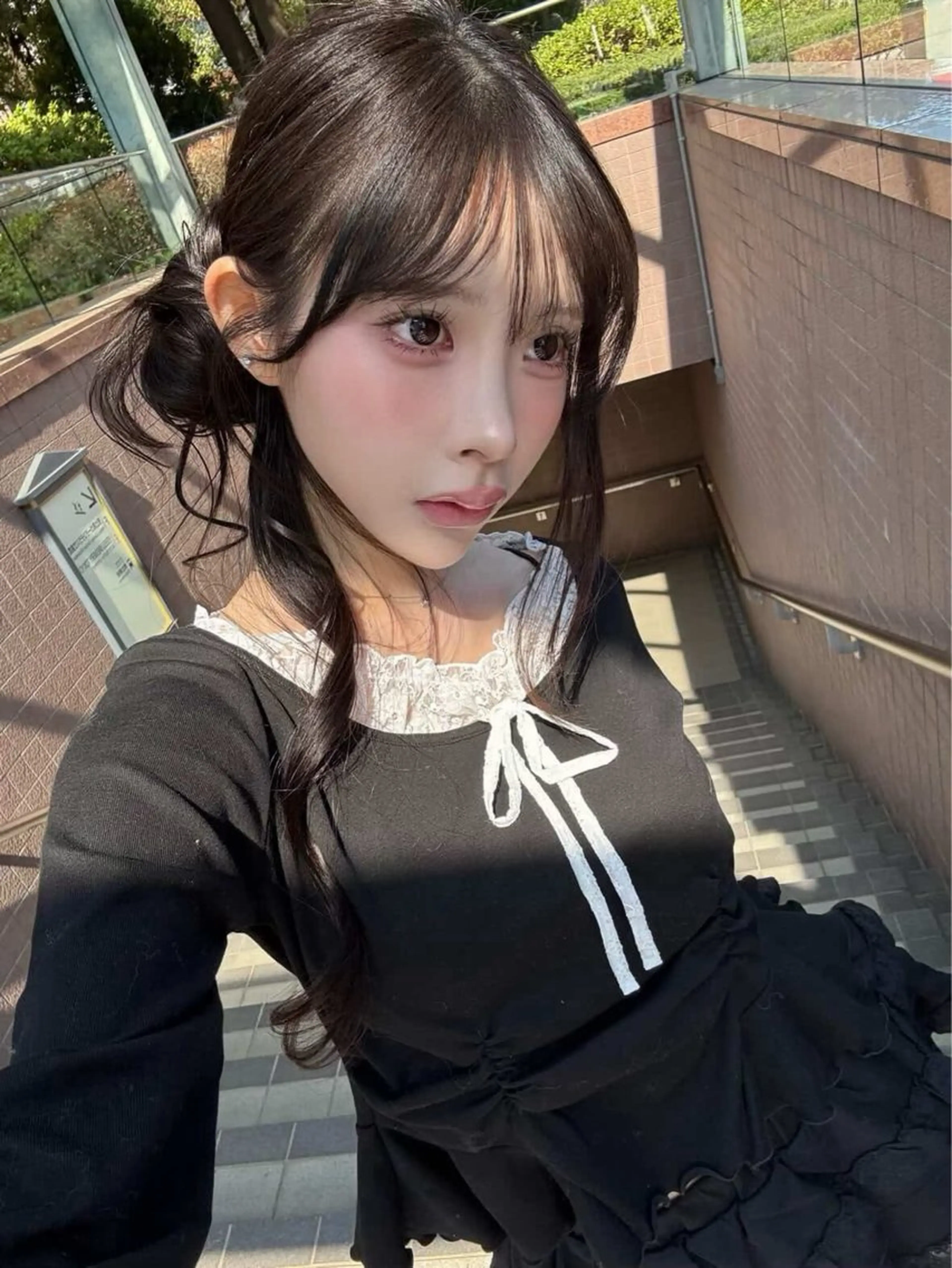 ヘアアレンジ ヘアセット 韓国ヘア/顔周り ヘアセット/加藤優里のヘアスタイル