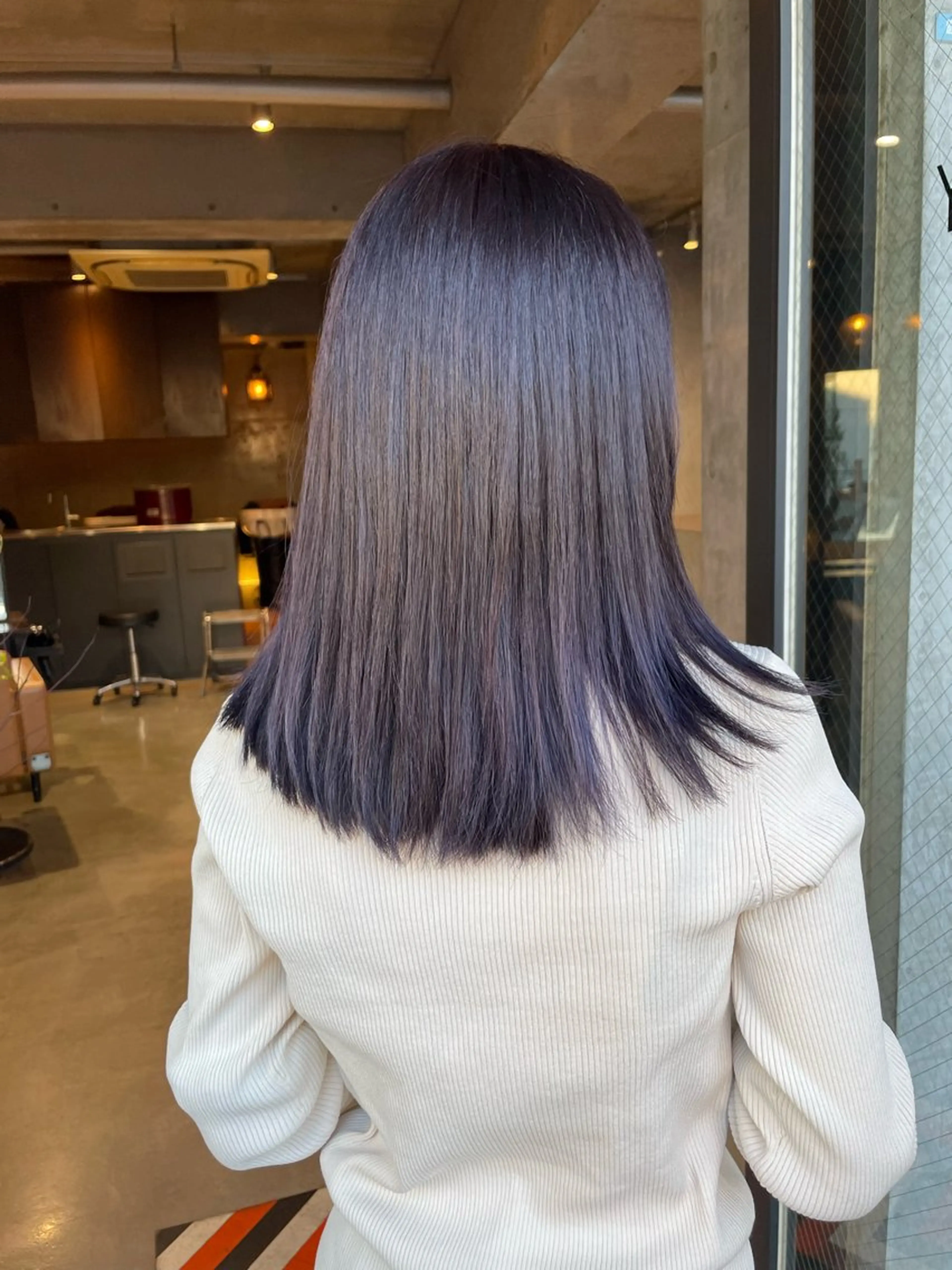 カラー ブリーチ ダブルカラー ラベンダーカラー ブリーチなしカラー maina/透明感 ベージュ/ブラウンのヘアスタイル