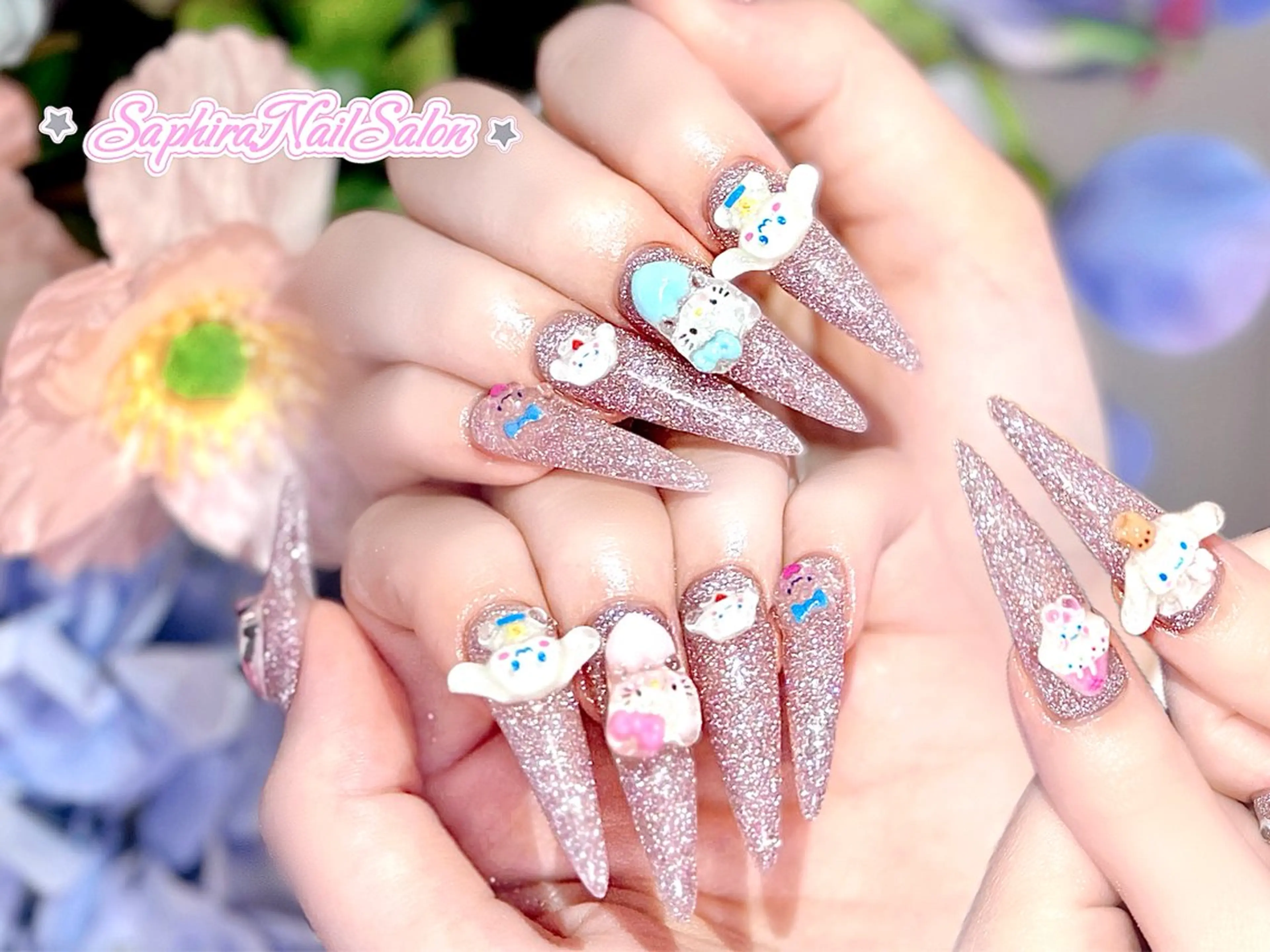 カラー ハンドネイル Saphiraネイル サロン錦糸町のネイルデザイン