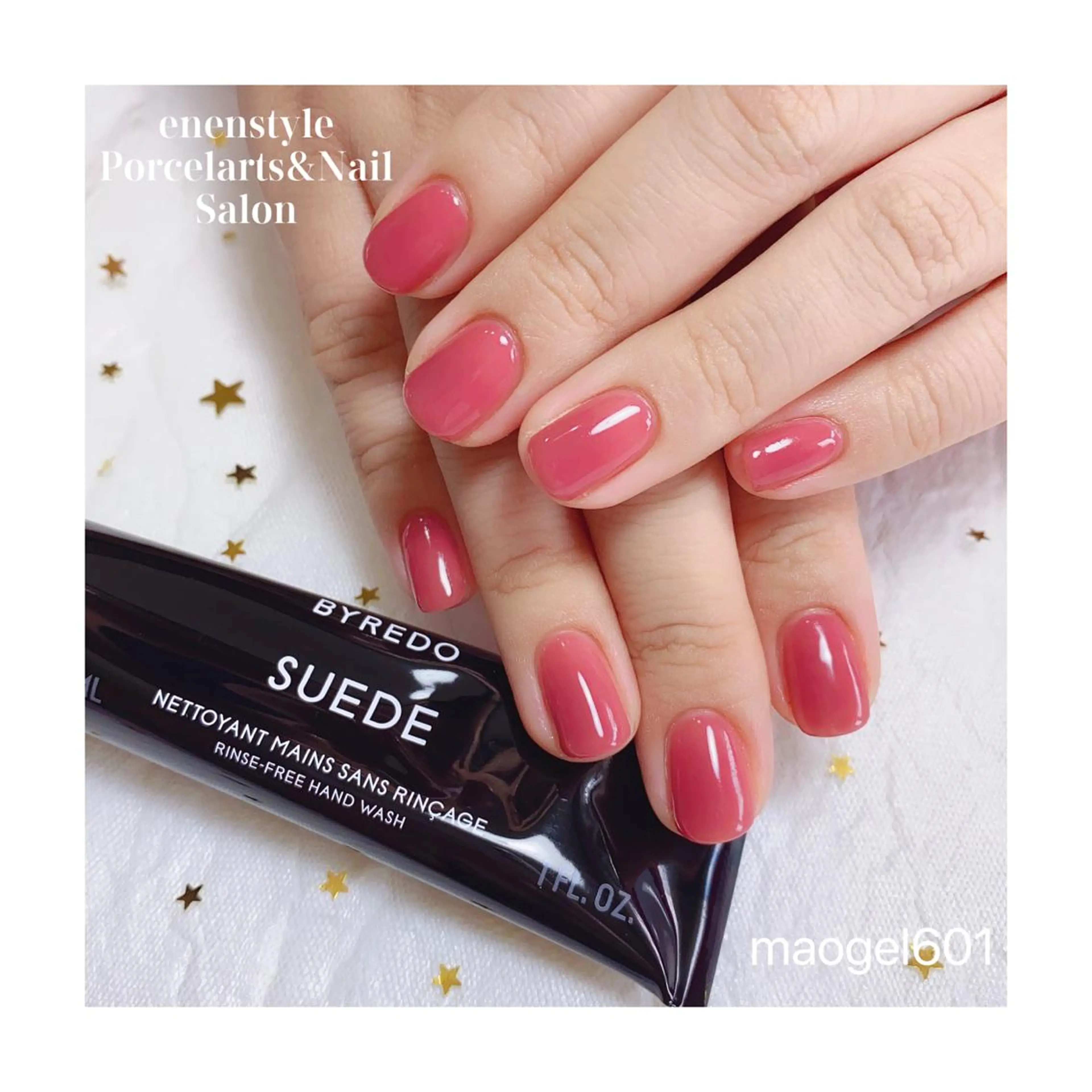 ミディアム ネイル ジェルネイル ニュアンスネイル オフィスネイル ワンカラーネイル パラジェル 👑enen style👑のネイルデザイン