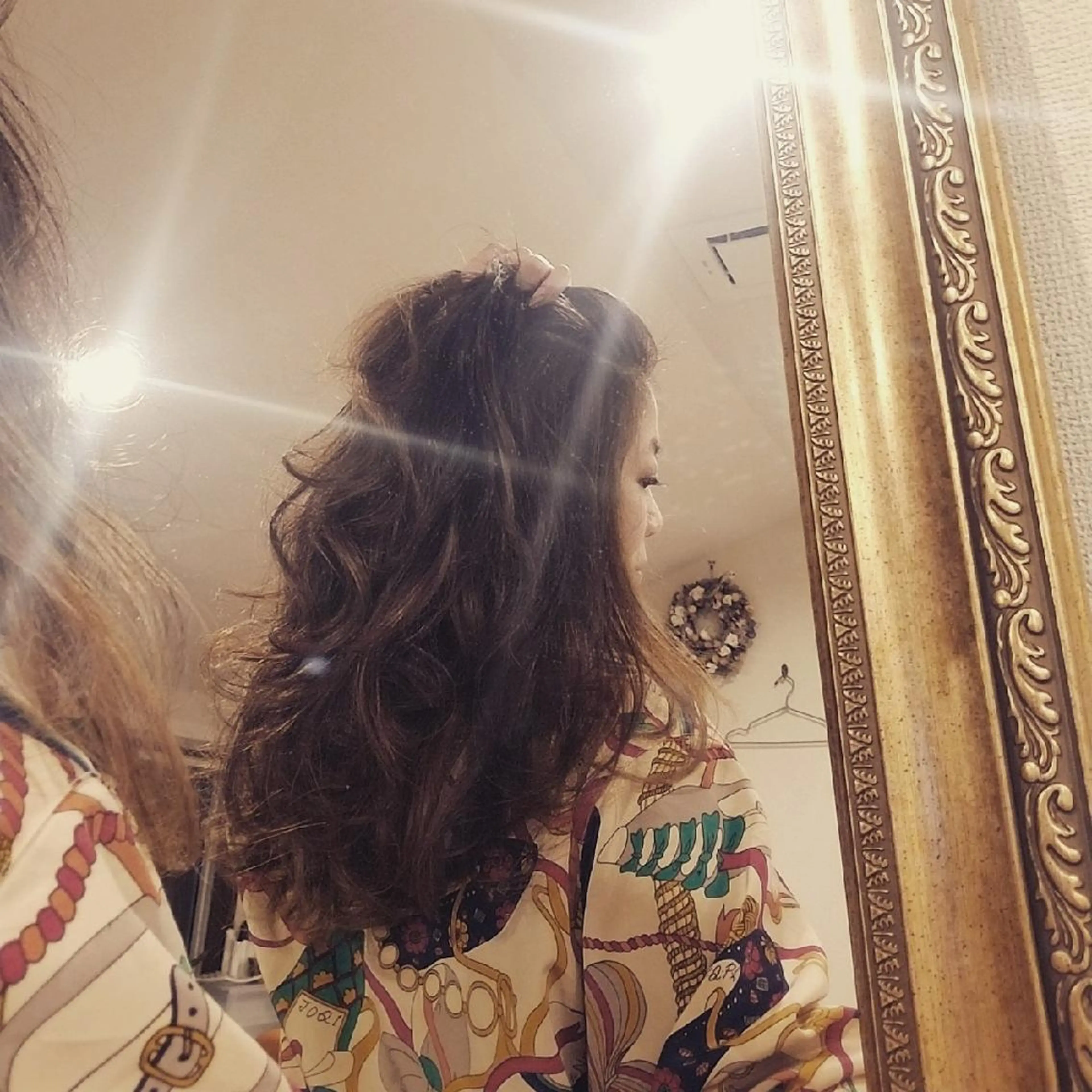 ロング カラー アディクシーカラー ブリーチ ツートーンカラー 外国人風カラー spa hair ark 富井直美のヘアスタイル