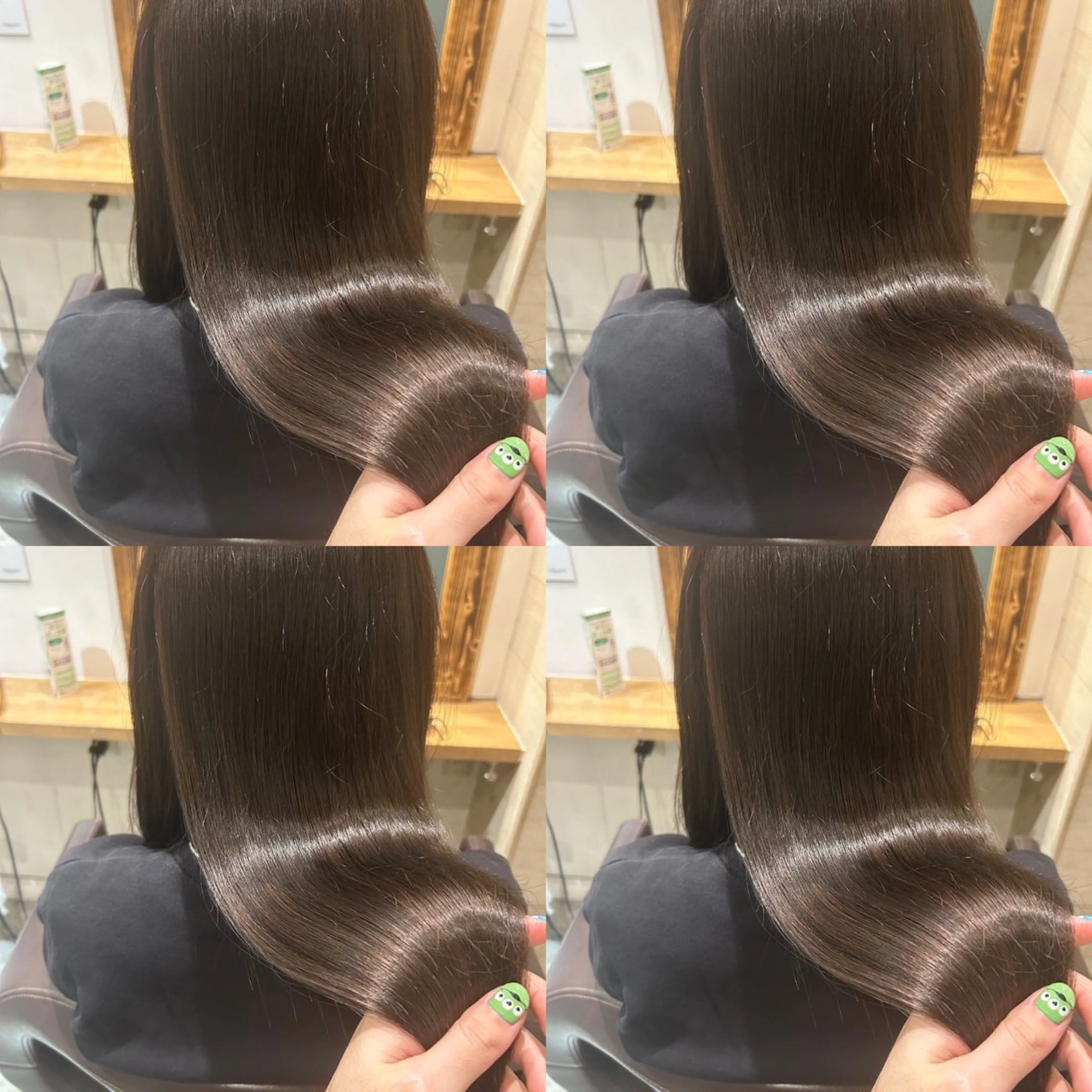 ロング カラー オリーブカラー レイヤーカット/ 縮毛矯正🇰🇷早坂のヘアスタイル