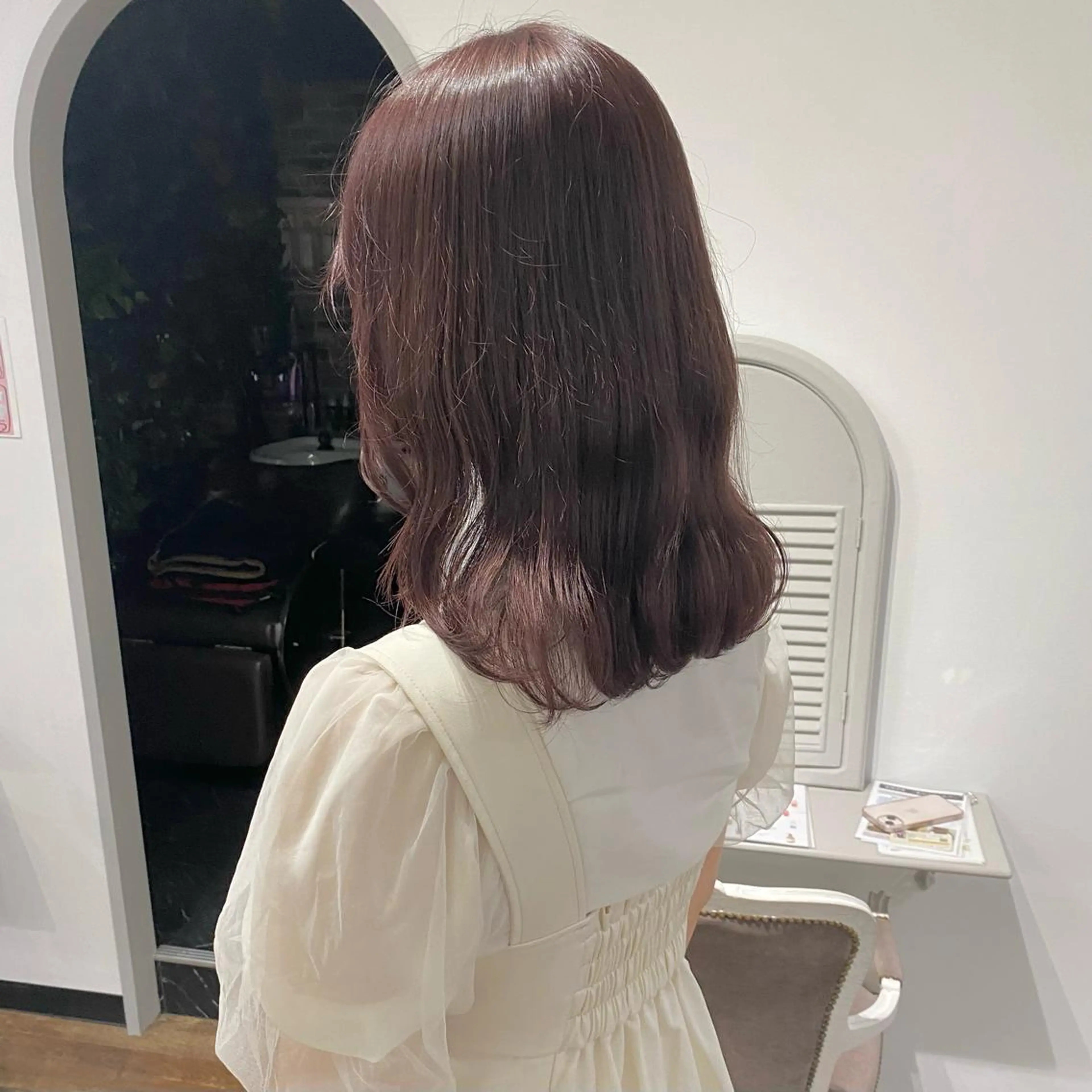 セミロング カラー otoha✳︎ くすみカラーのヘアスタイル