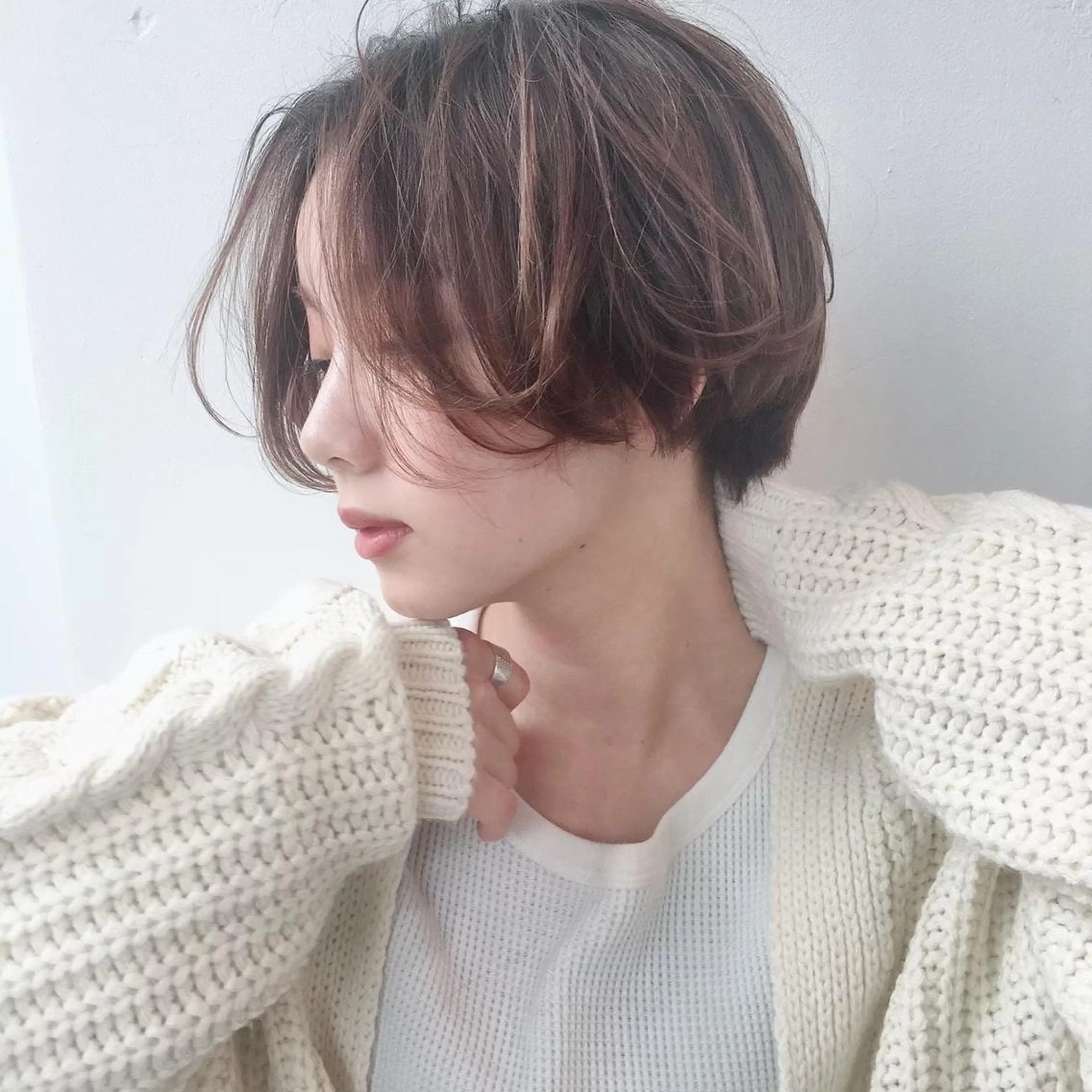 ショート カラー レイヤー✂︎赤み消し 髪質改善/井上健太のヘアスタイル