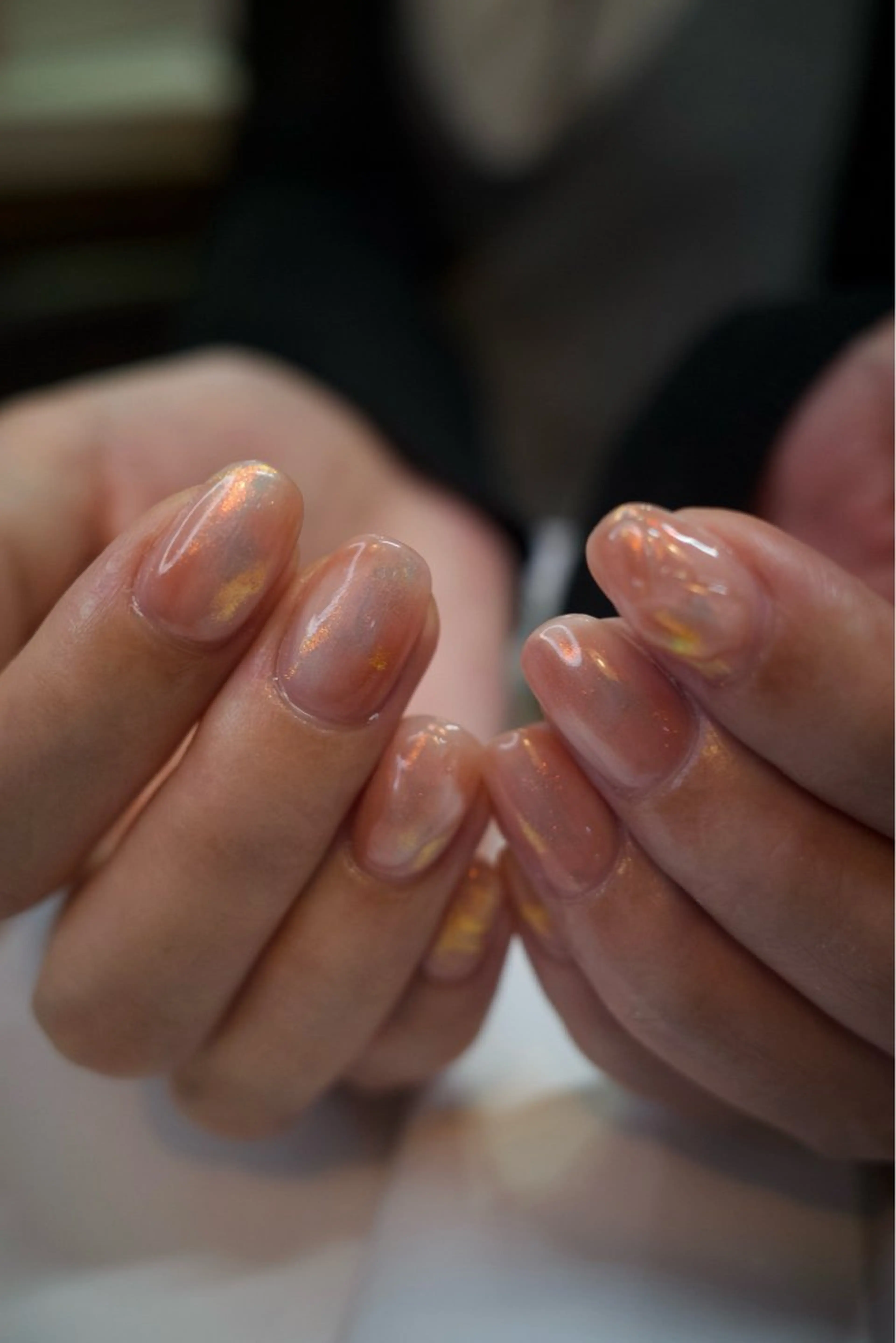 ネイル anyora nail salon所属・大人ワンホン キラキラ／Ayanoのネイルデザイン