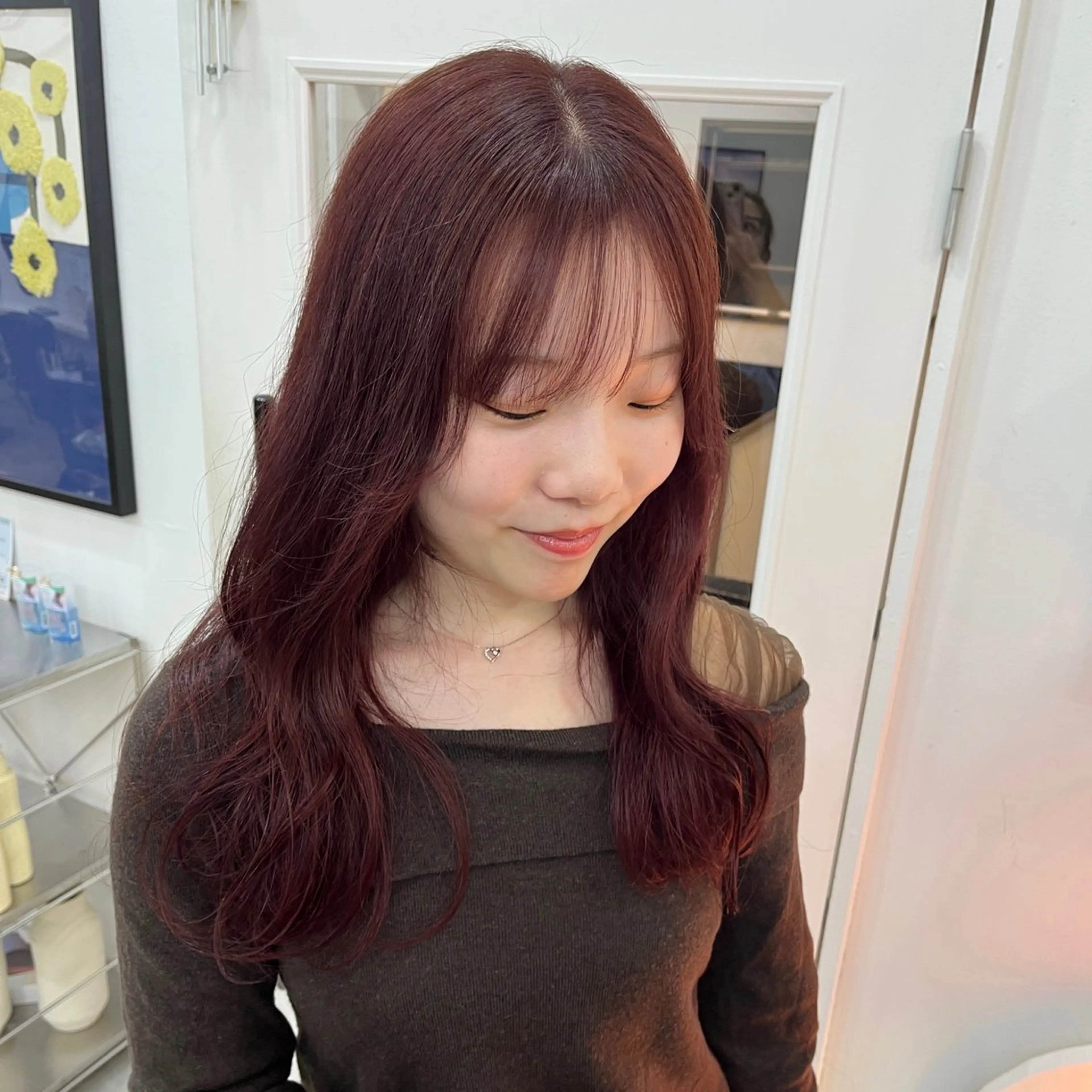 ロング ボブパーマ🥣KON コンナツミのヘアスタイル