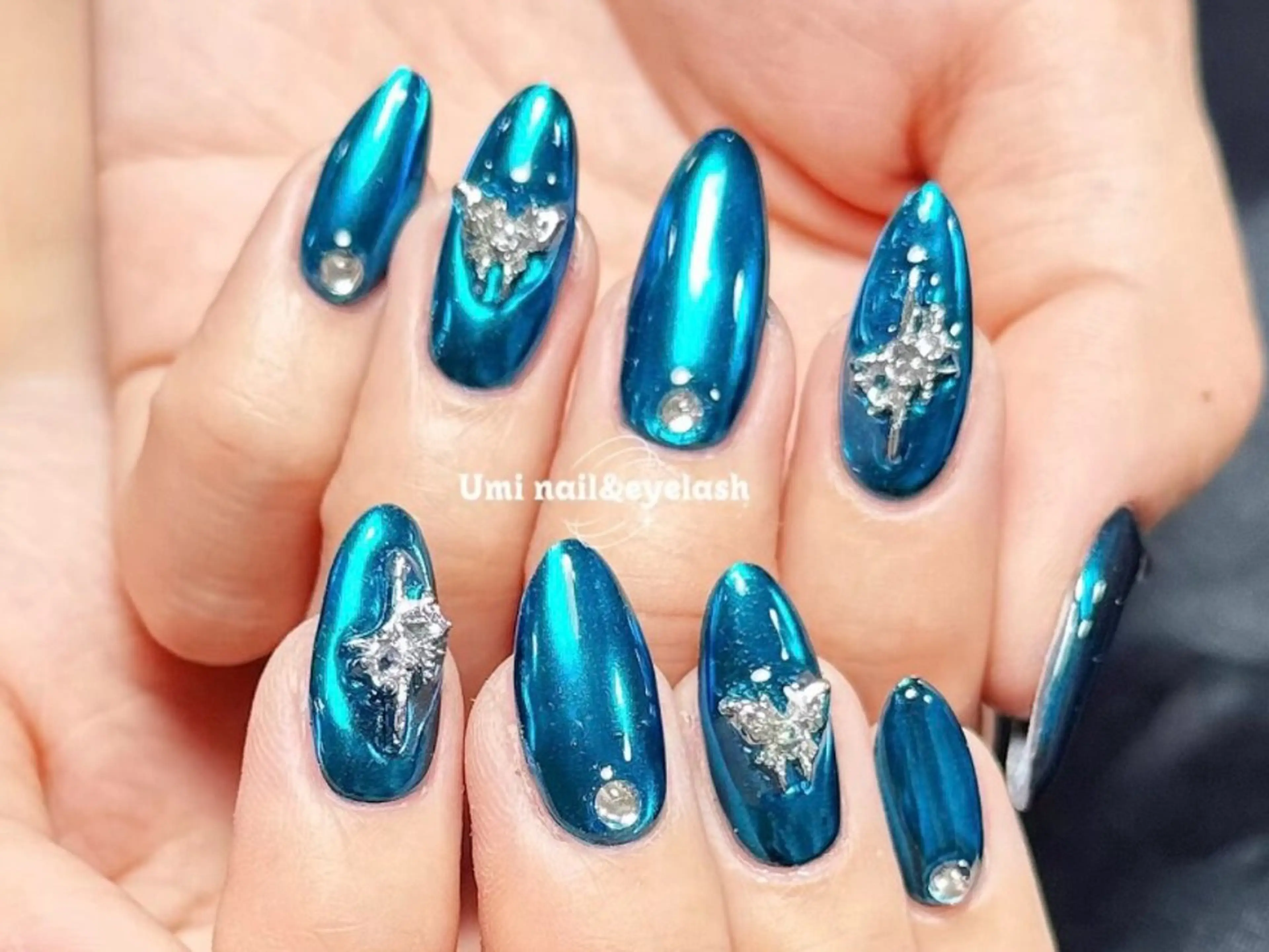 ロング 韓国風ヘア ハンドネイル ハンドケア Umi nail& eyelash ゆみのマツエク・マツパデザイン