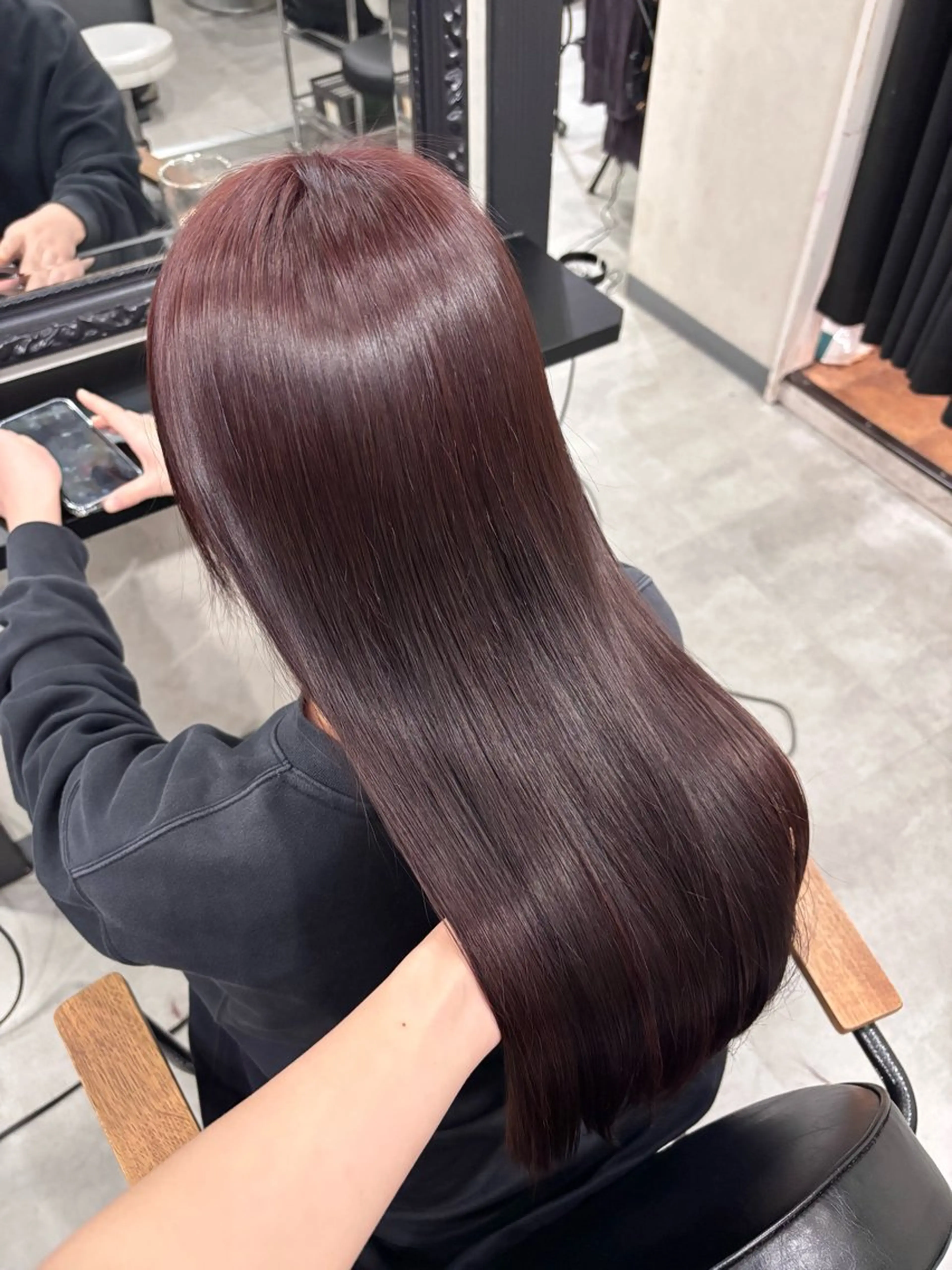 ロング カット ヘアカラー ｶﾉ / 王道モテヘア🖤のヘアスタイル