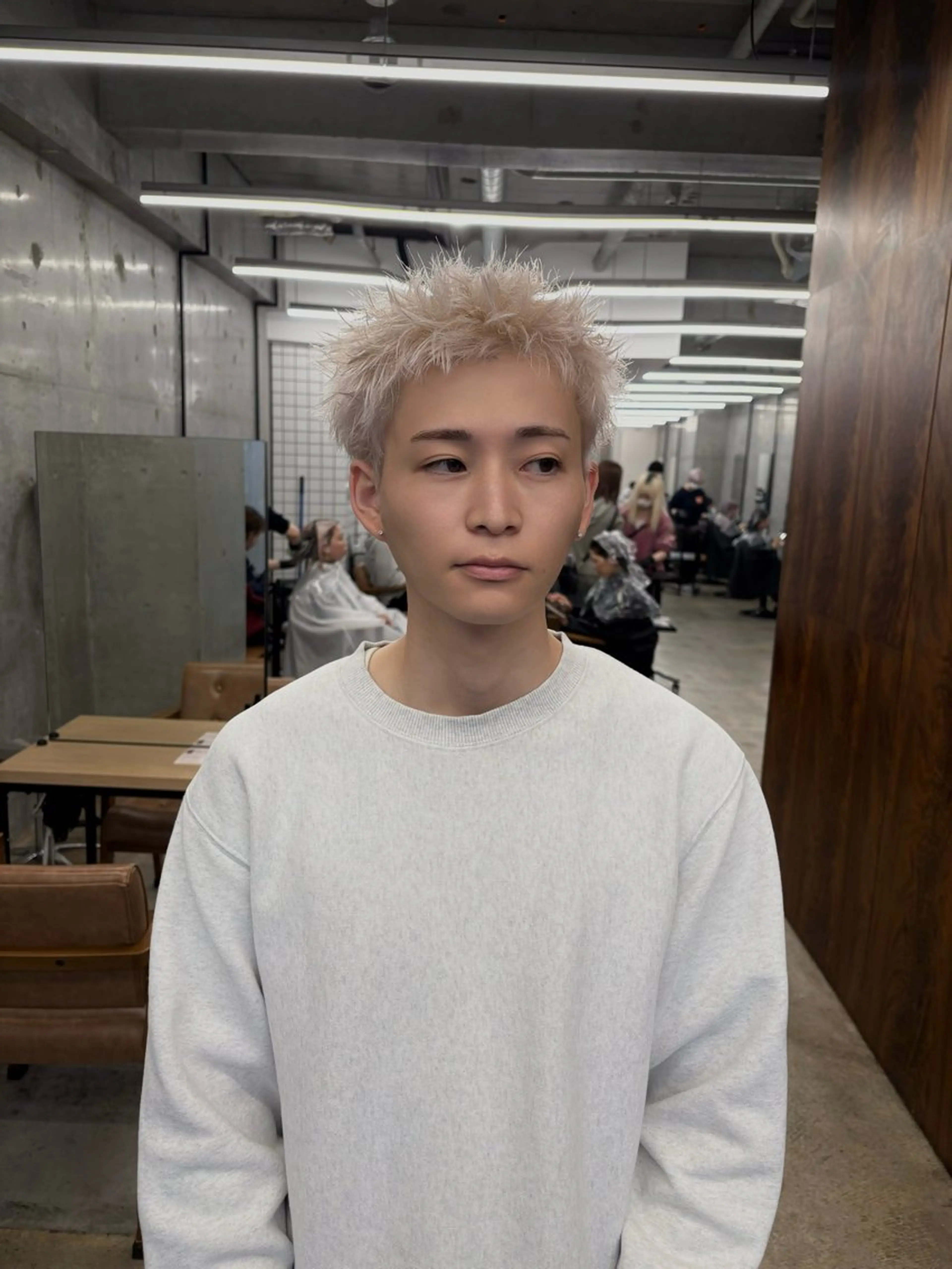 カラー メンズ カット ヘアカラー メンズショート/ 海外ブロンド/ｿｳﾀのヘアスタイル