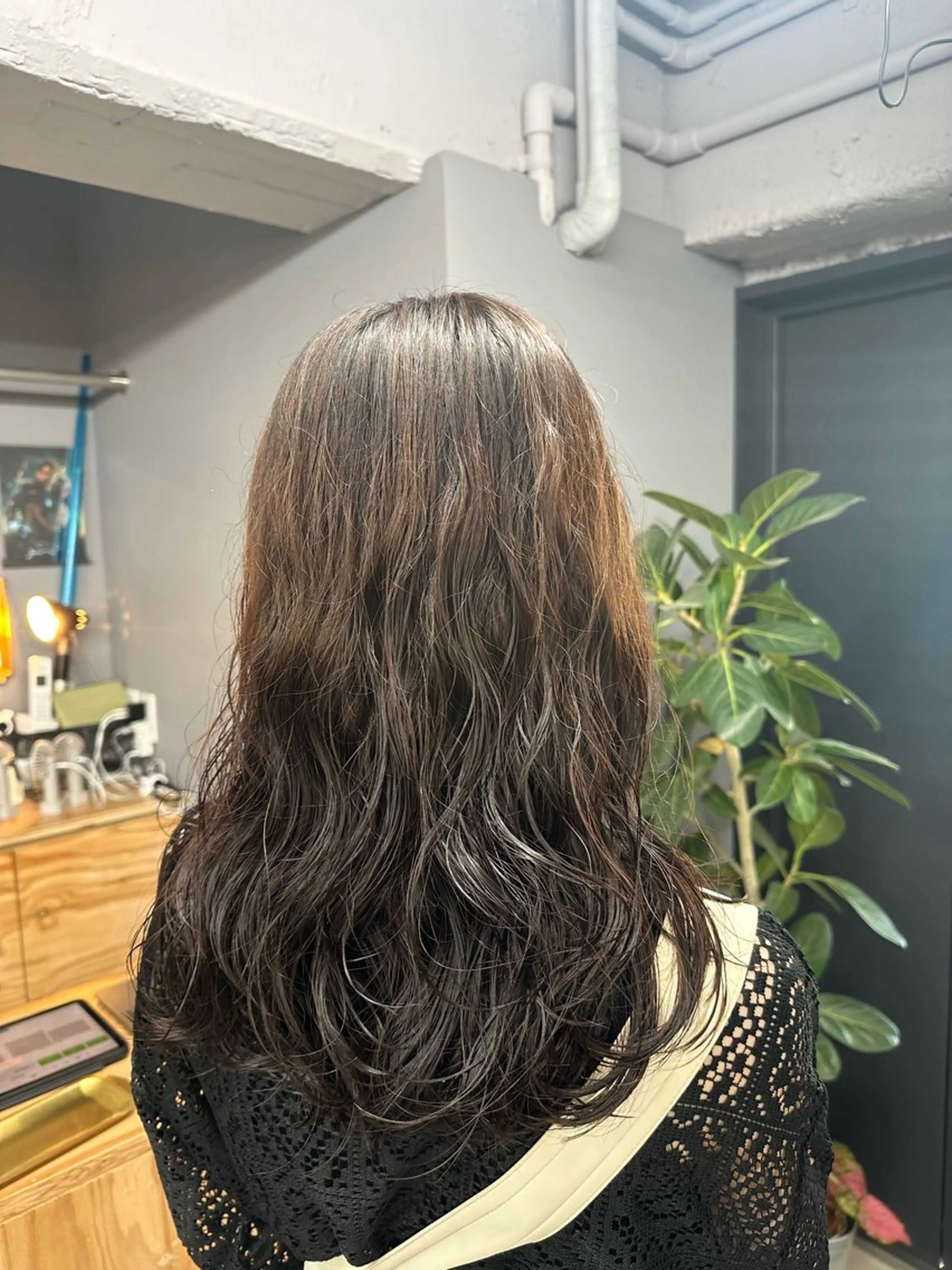 ロング パーマ 清水 遥香のヘアスタイル
