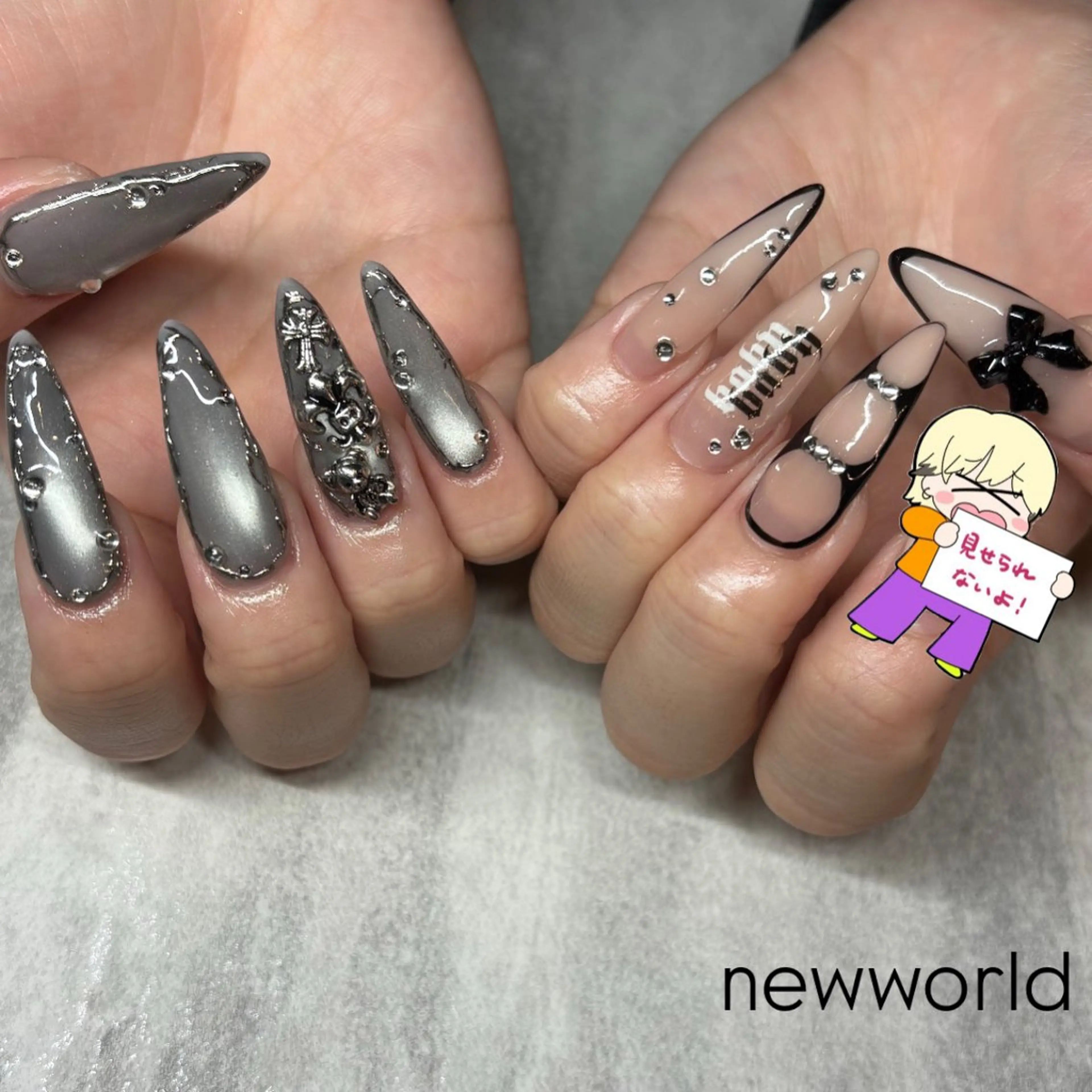 ネイル ハンドネイル Ayu 🪐NEWWORLDのネイルデザイン