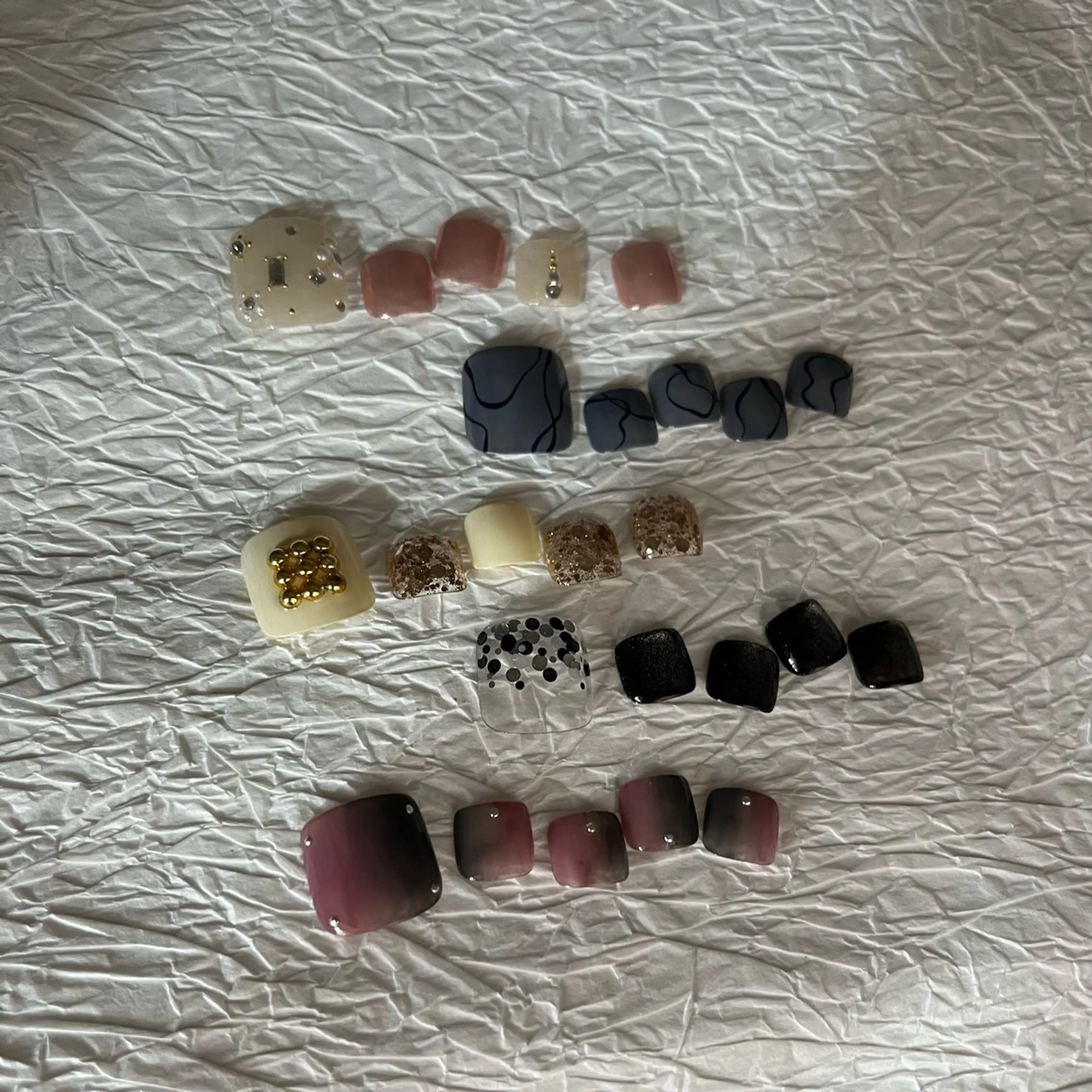 ネイル フットネイル ホログラムネイル マグネットネイル ミラーネイル luster shihoのネイルデザイン