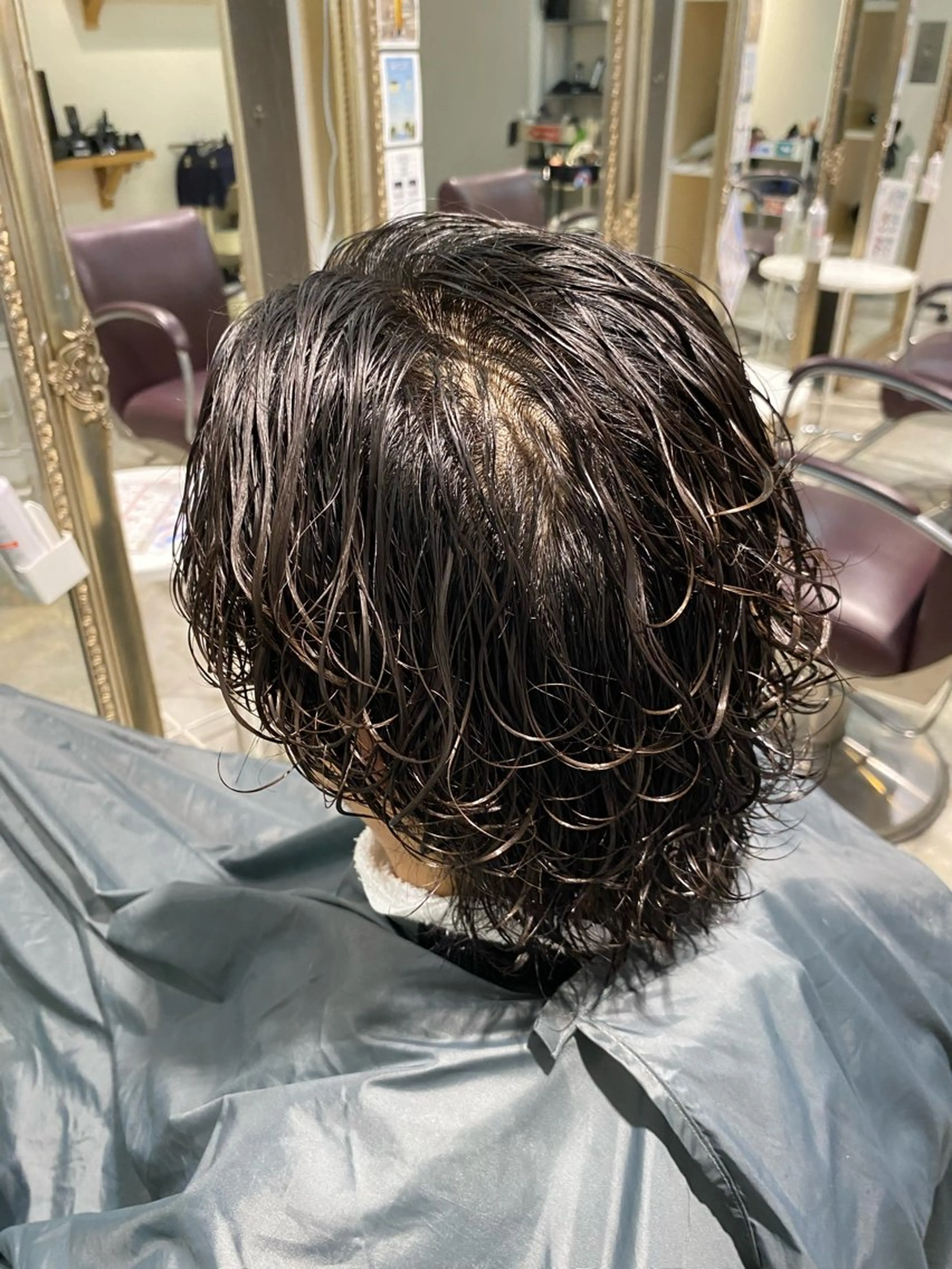 ショート パーマ メンズ パーマ特化/フェザー パーマシャドウ/真生のヘアスタイル