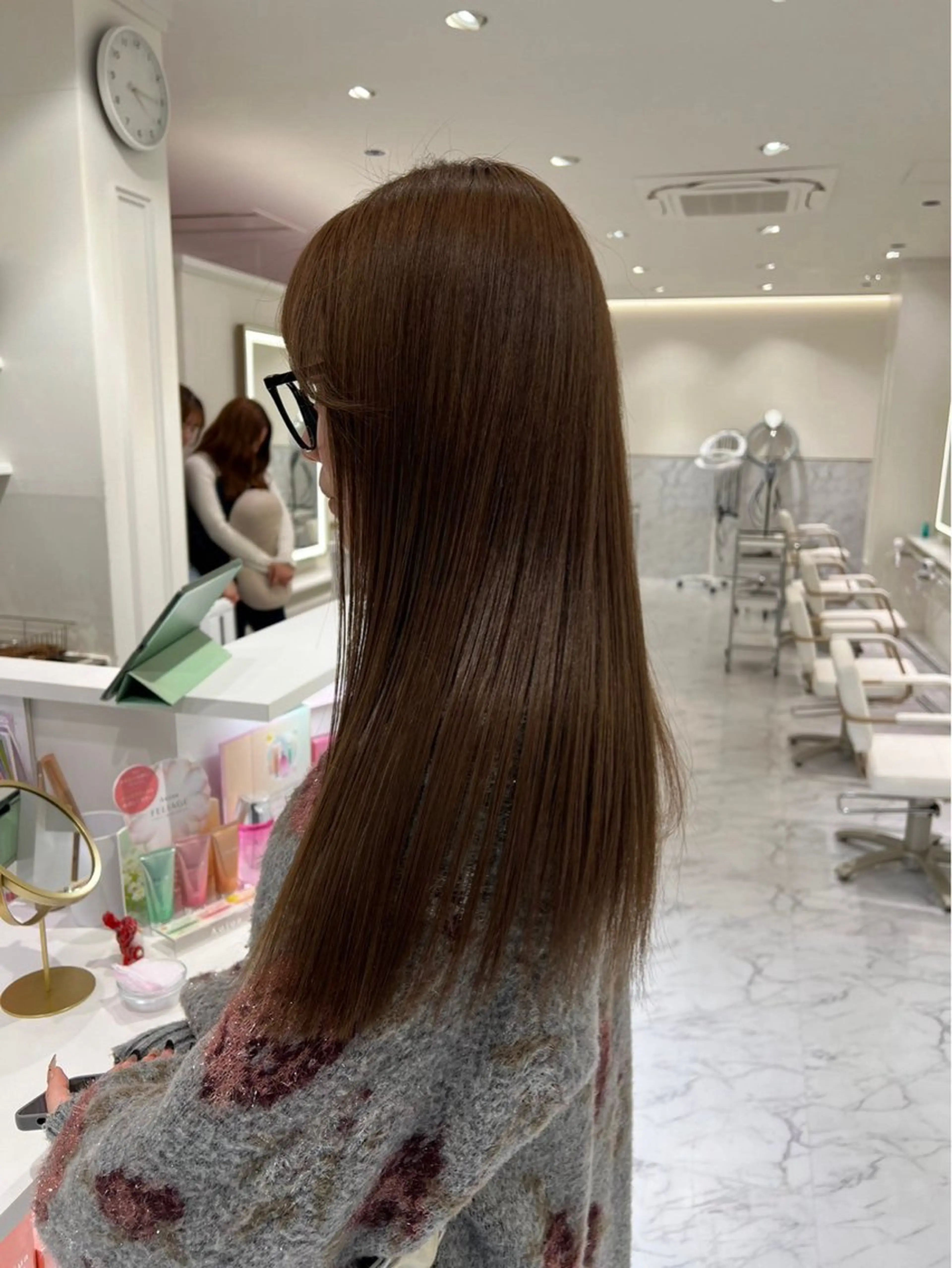 ロング カラー ロング カット ヘアカラー トリートメント ParveMix 🪽鳥取彩花のヘアスタイル