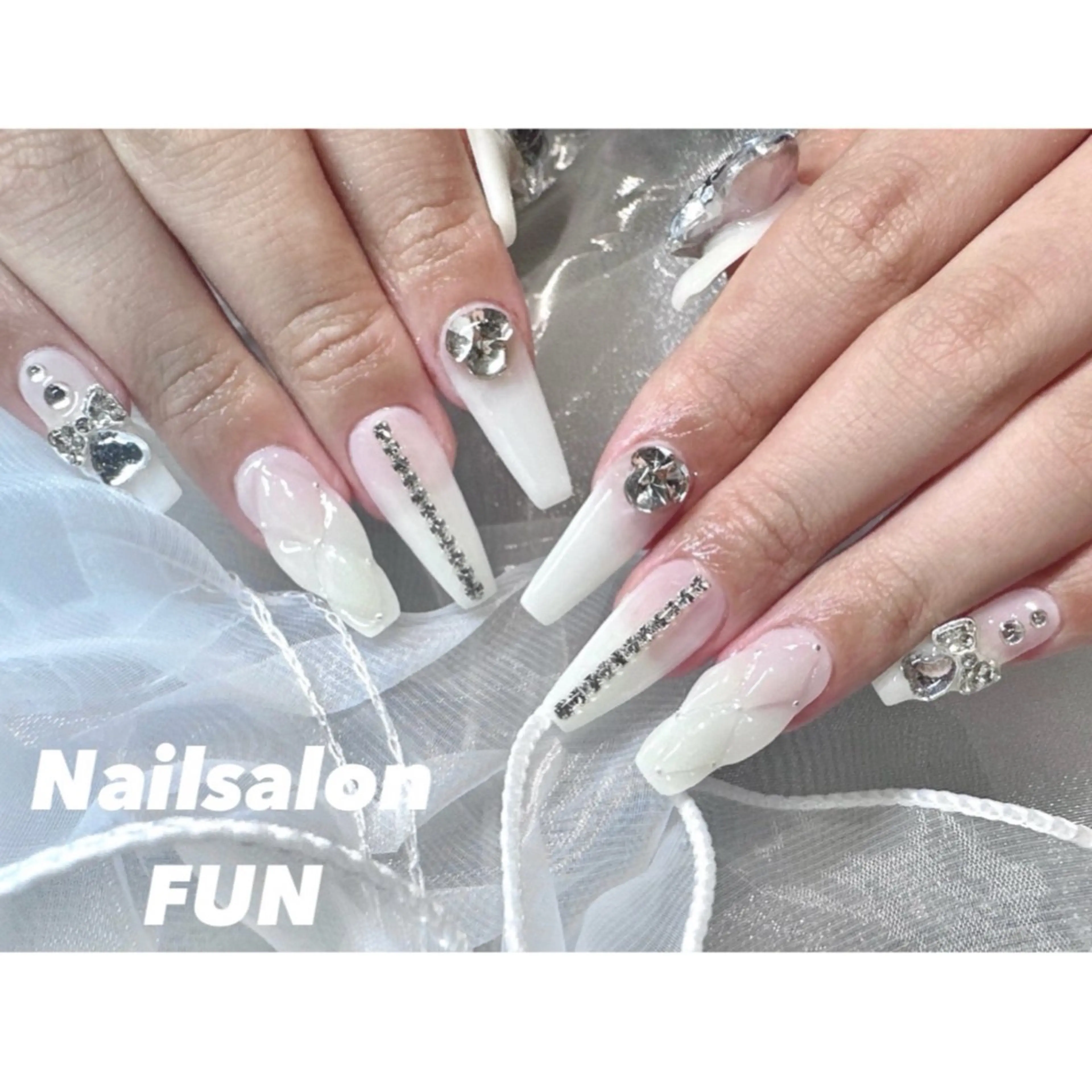 ネイル アートネイル ロングネイル メンズネイル ショートネイル ネイルチップ Nailsalon FUN🌈のネイルデザイン