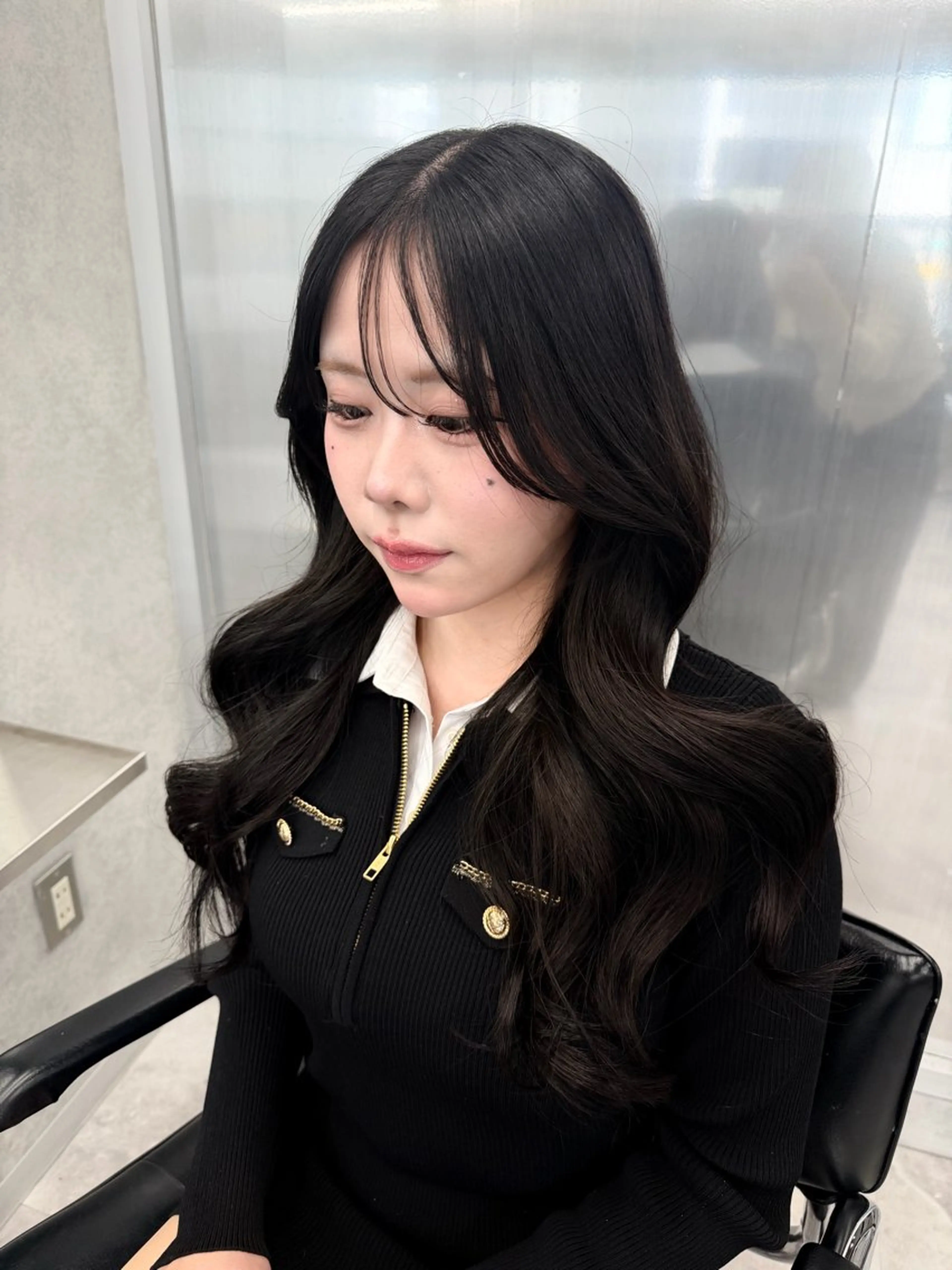 ロング ヘアセット ハイトーン/渋谷 韓国風/Narukaのヘアスタイル