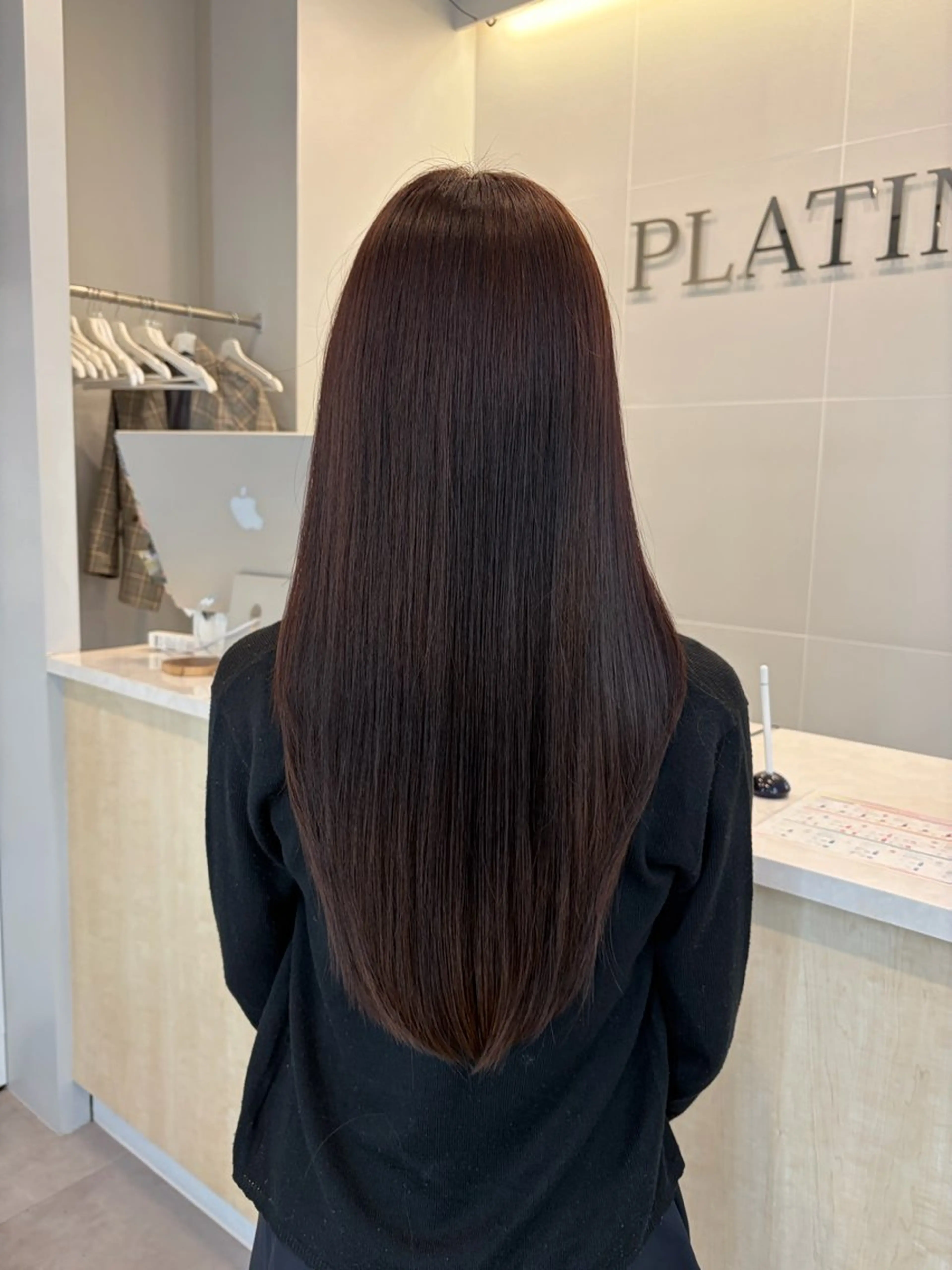 ロング ヘアカラー 縮毛矯正 🎀miyu🎀 カラー/縮毛矯正のヘアスタイル