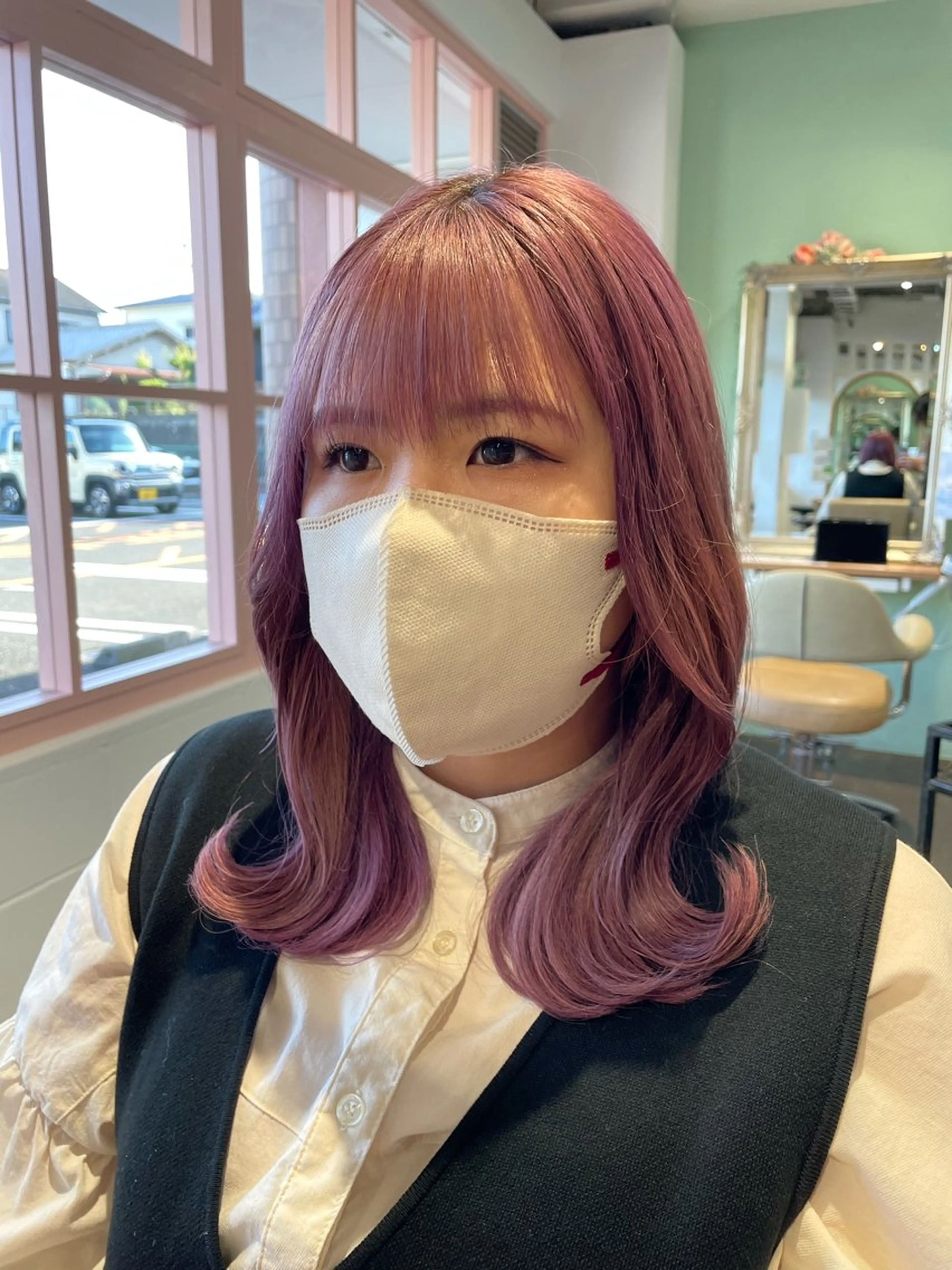 ミディアム カット ヘアカラー KAZUKI/ 髪質改善のヘアスタイル