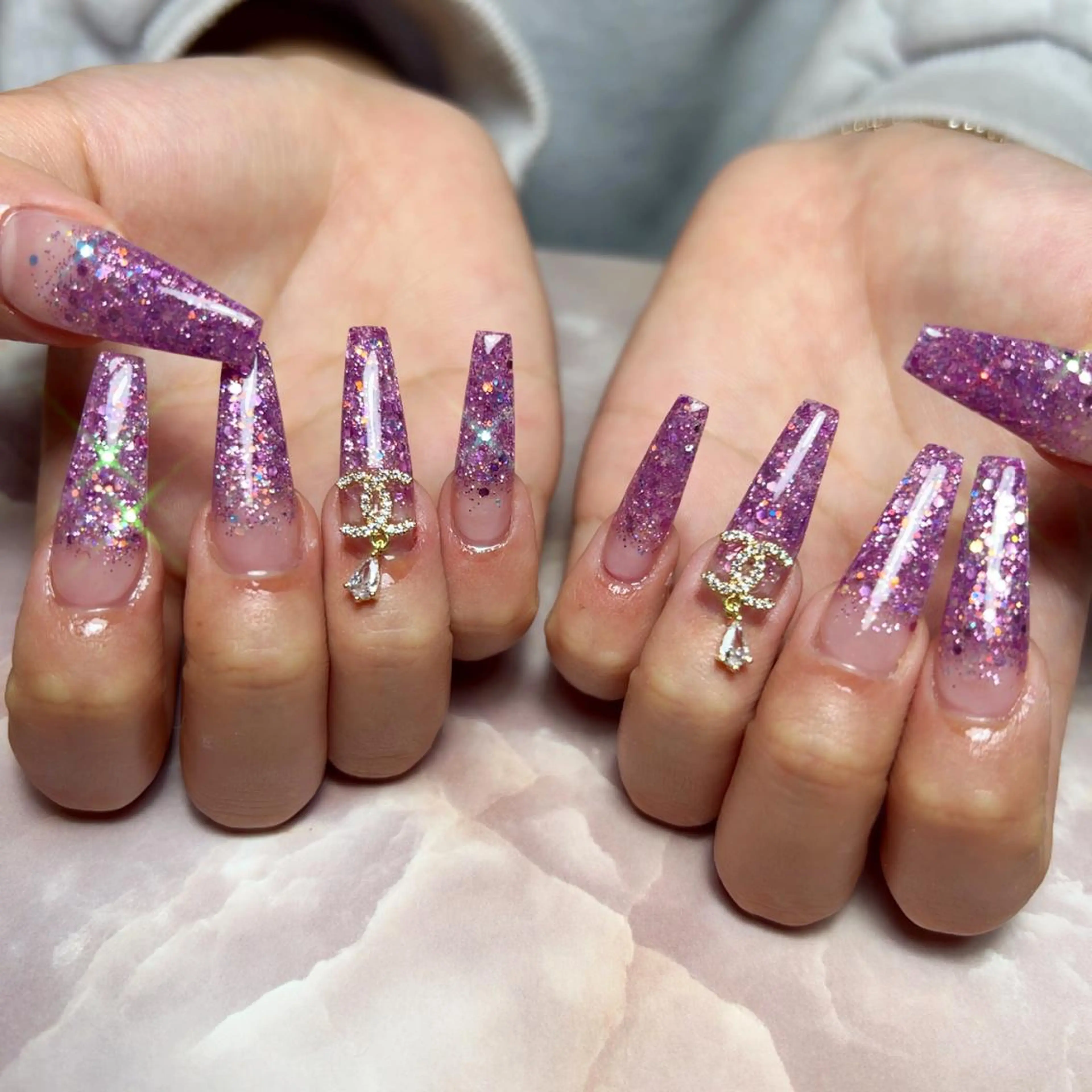 ロング カラー nail salon azuのネイルデザイン