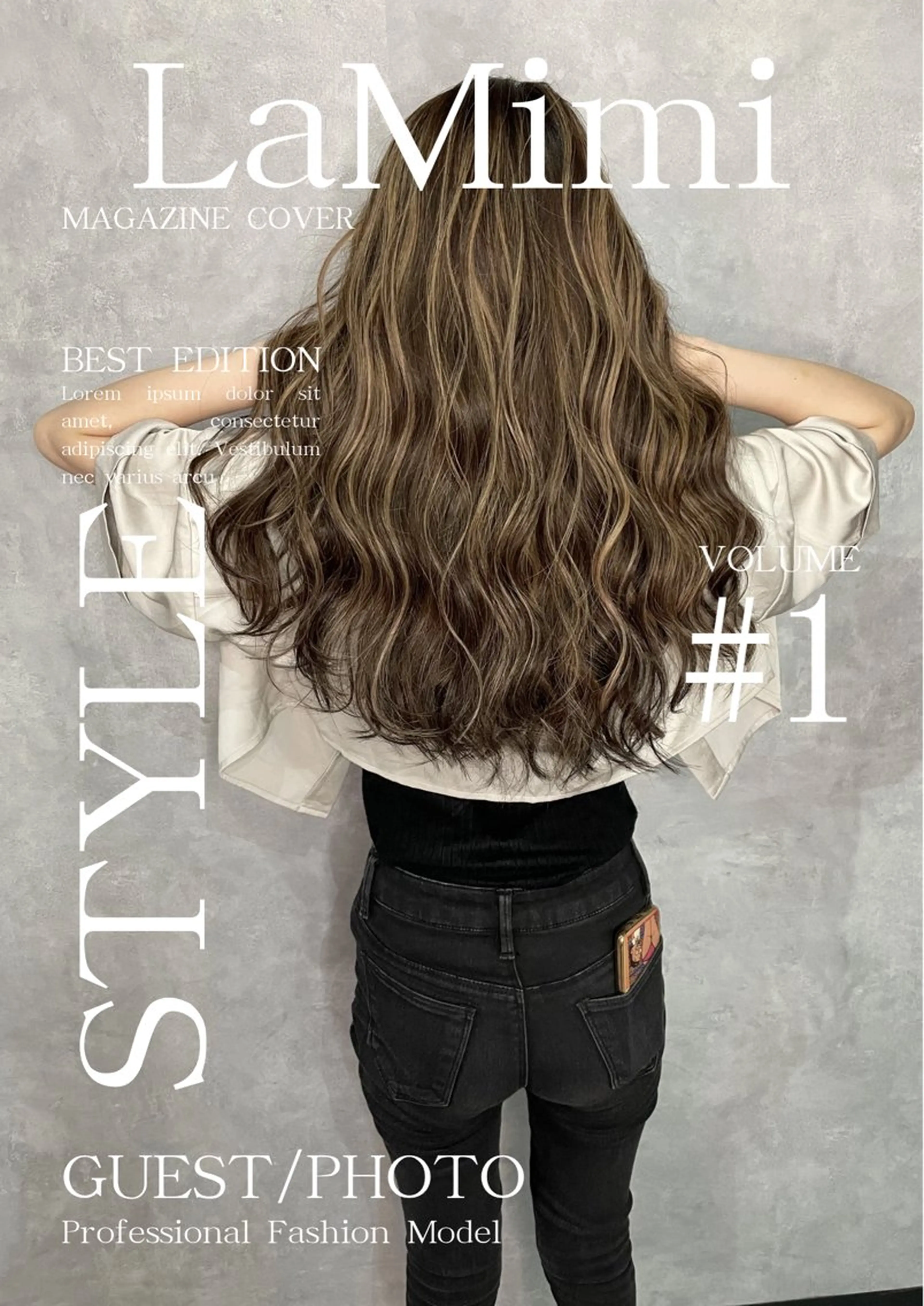 ロング カラー バレイヤージュ ミストバング ブリーチ 透明感カラー ダブルカラー La Mimiのヘアスタイル