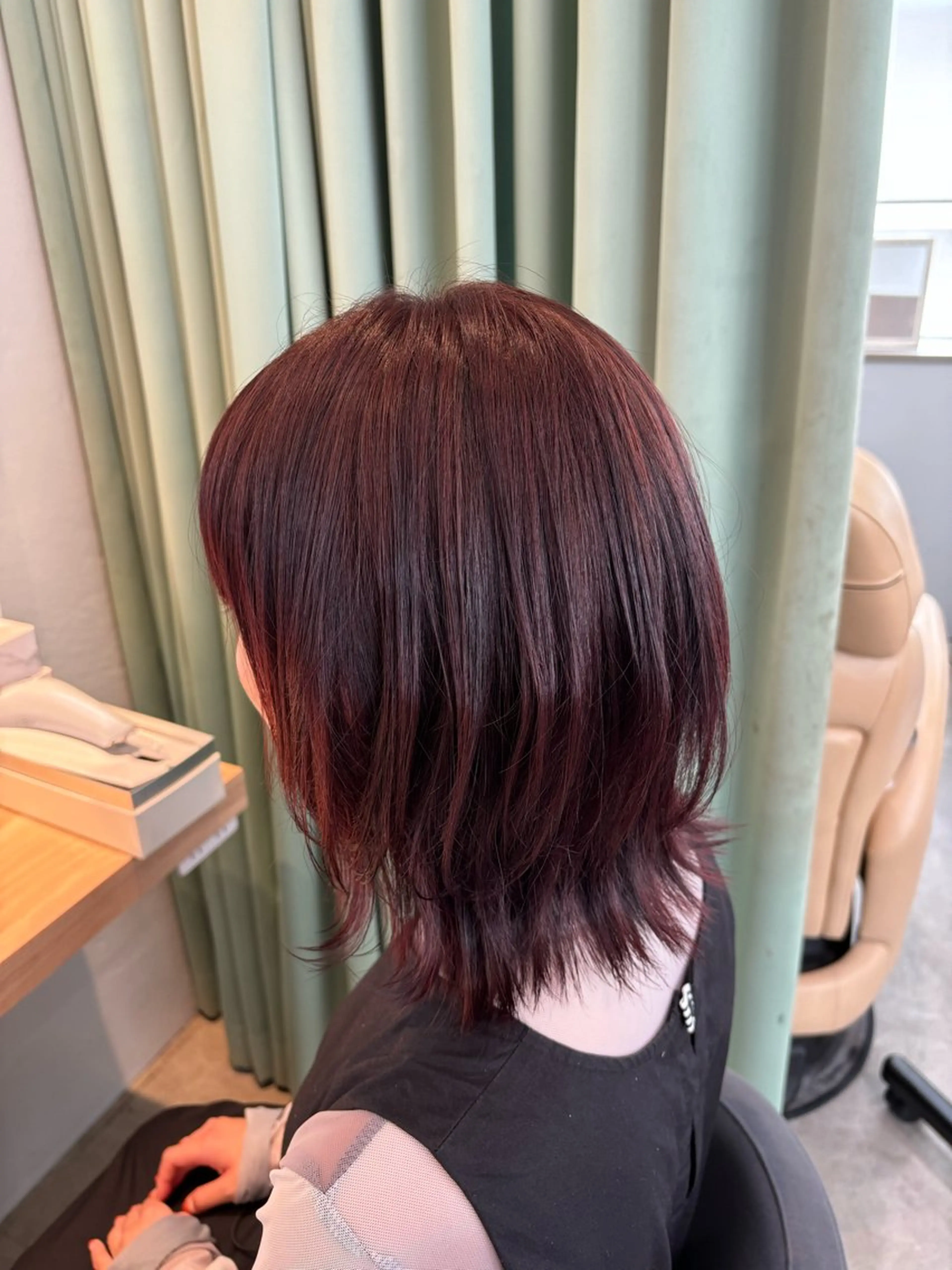 カラー レッドカラー りあの🎀 /暖色カラー🍒のヘアスタイル