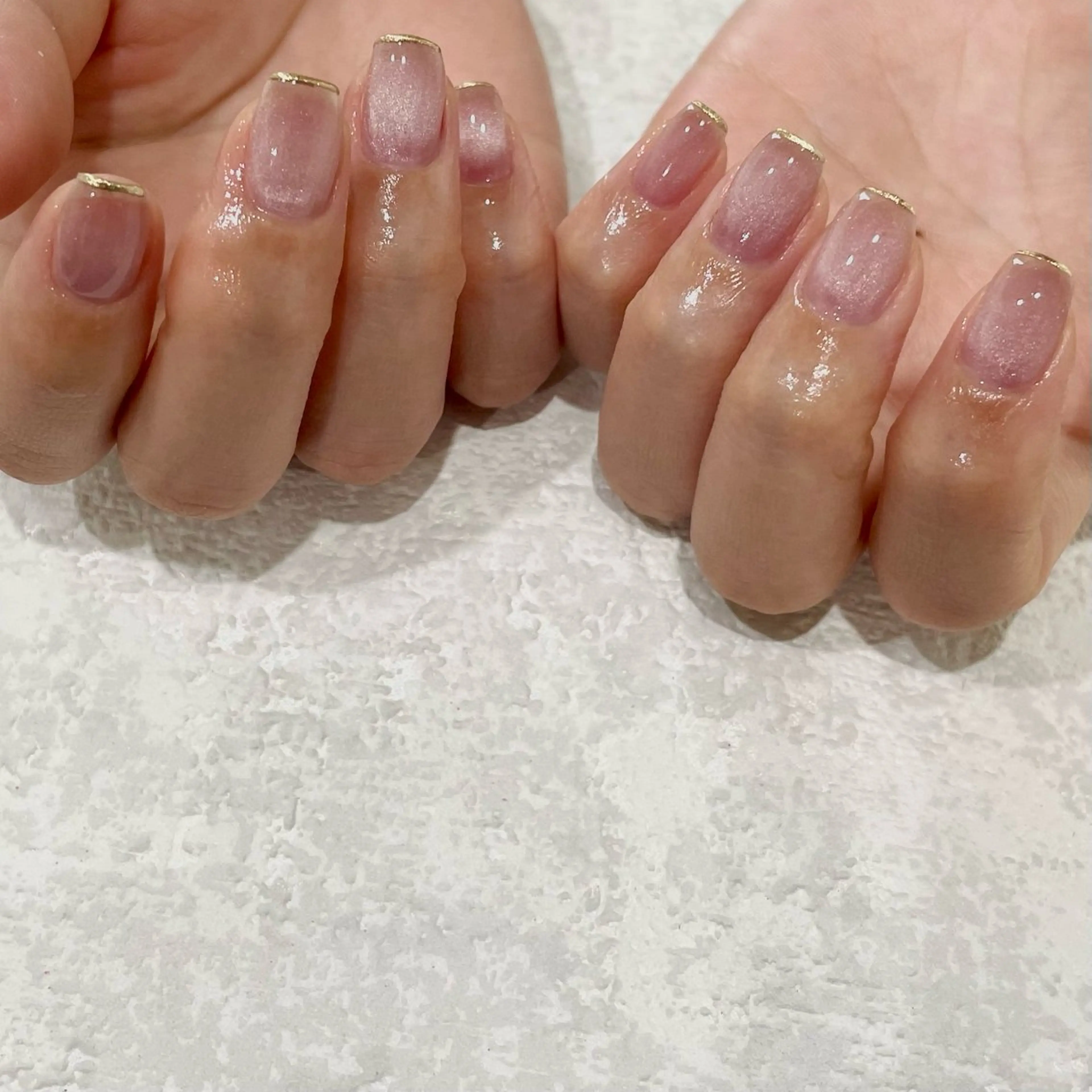 ネイル ミラーネイル パラジェルサロン 大人女性が通うサロンのネイルデザイン