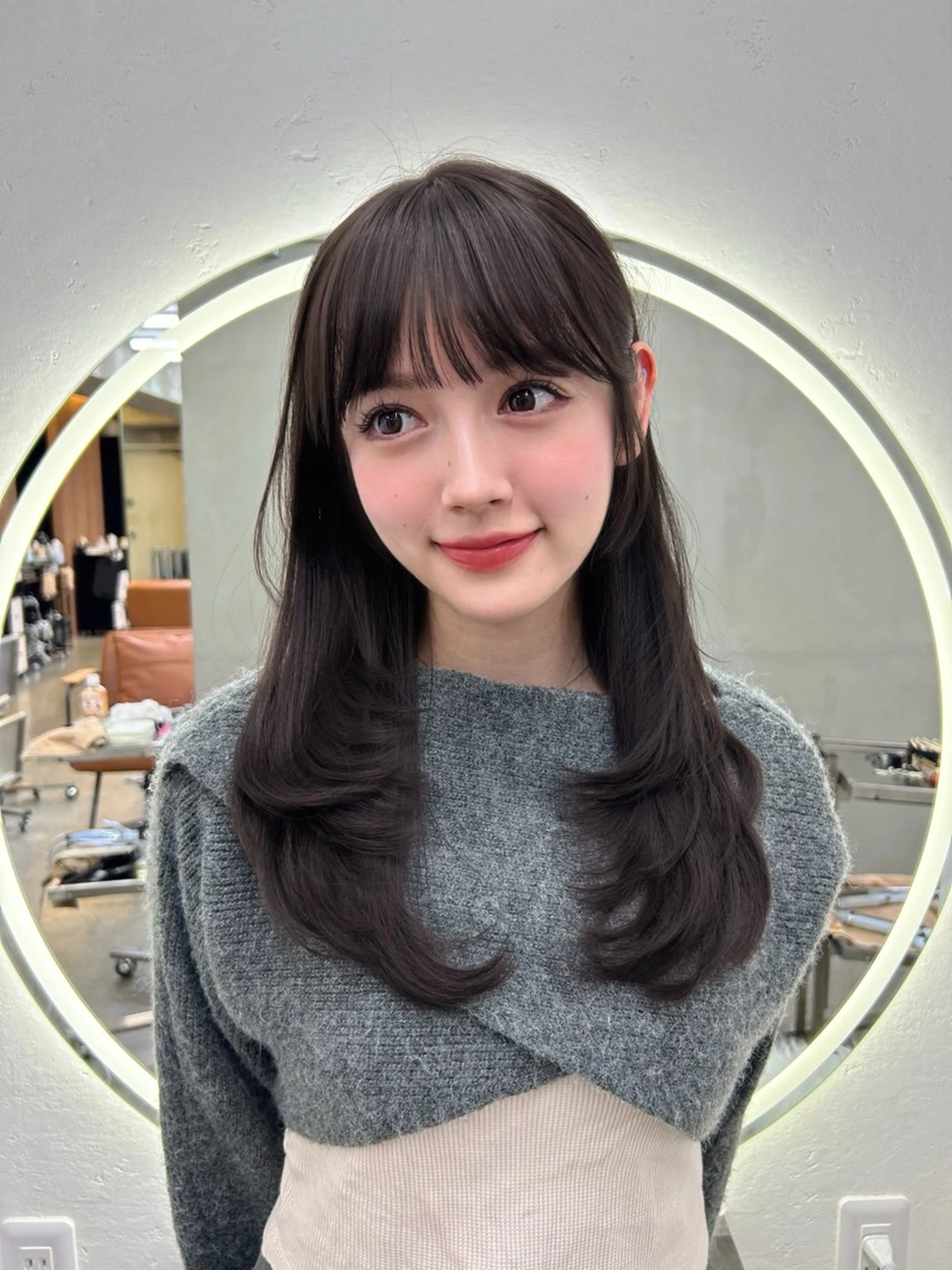 ロング レイヤーカット カット ヘアカラー トリートメント 🌸透明感/レイヤー / 栗林 彩🌸のヘアスタイル