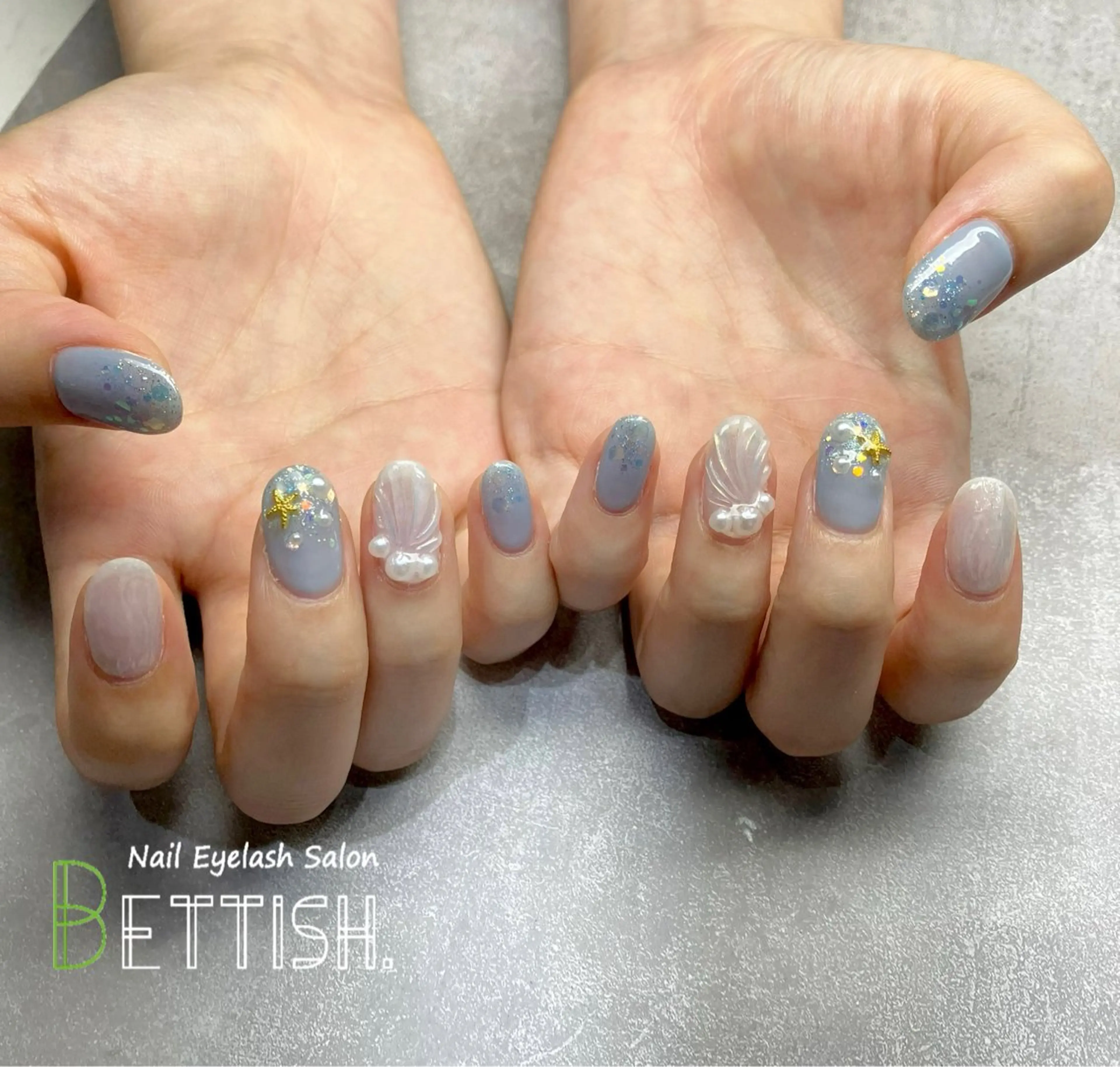 ネイル ブルー BETTISH. KUMIKO☺︎︎のネイルデザイン