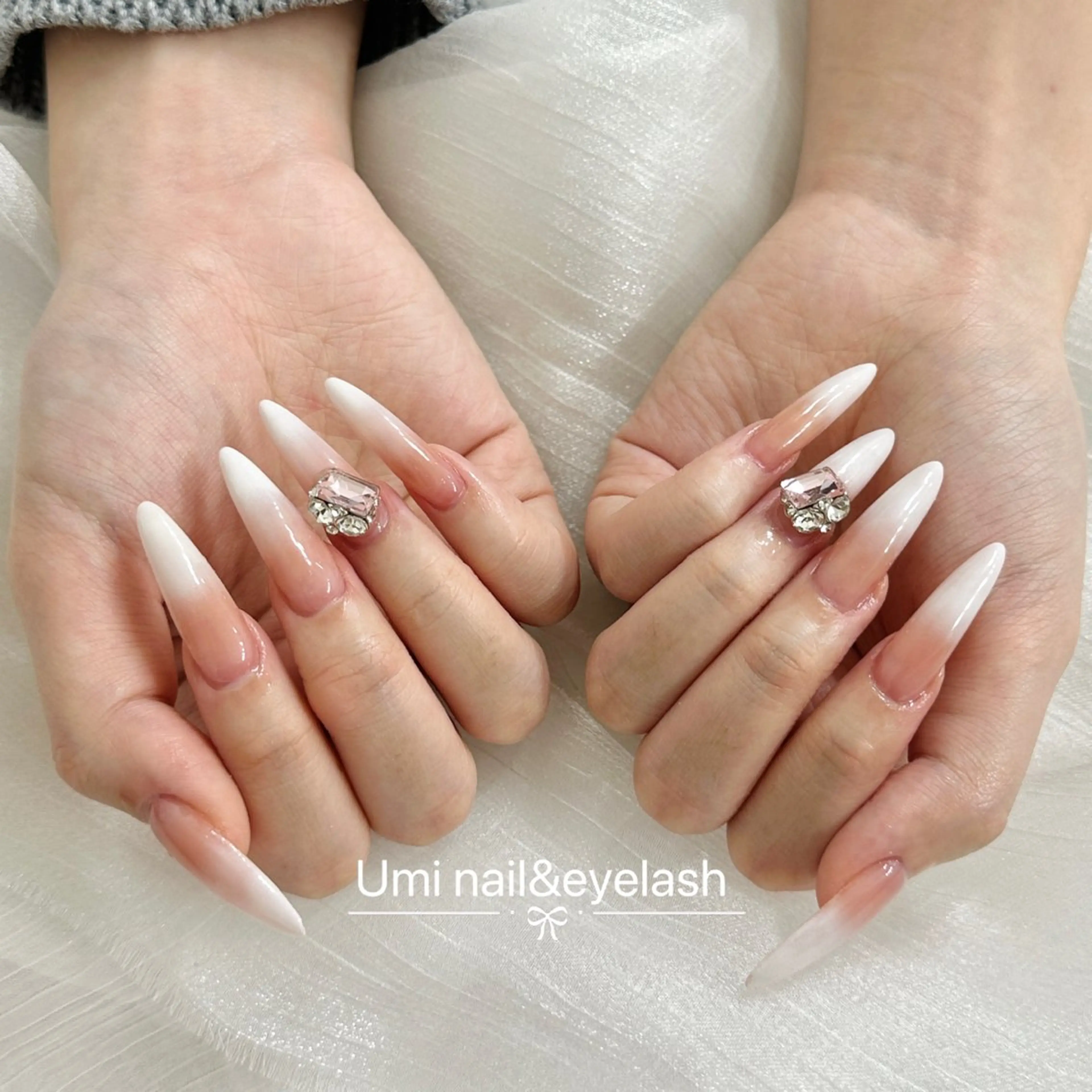 ロング 韓国風ヘア ハンドネイル ハンドケア Umi nail& eyelash ゆみのマツエク・マツパデザイン