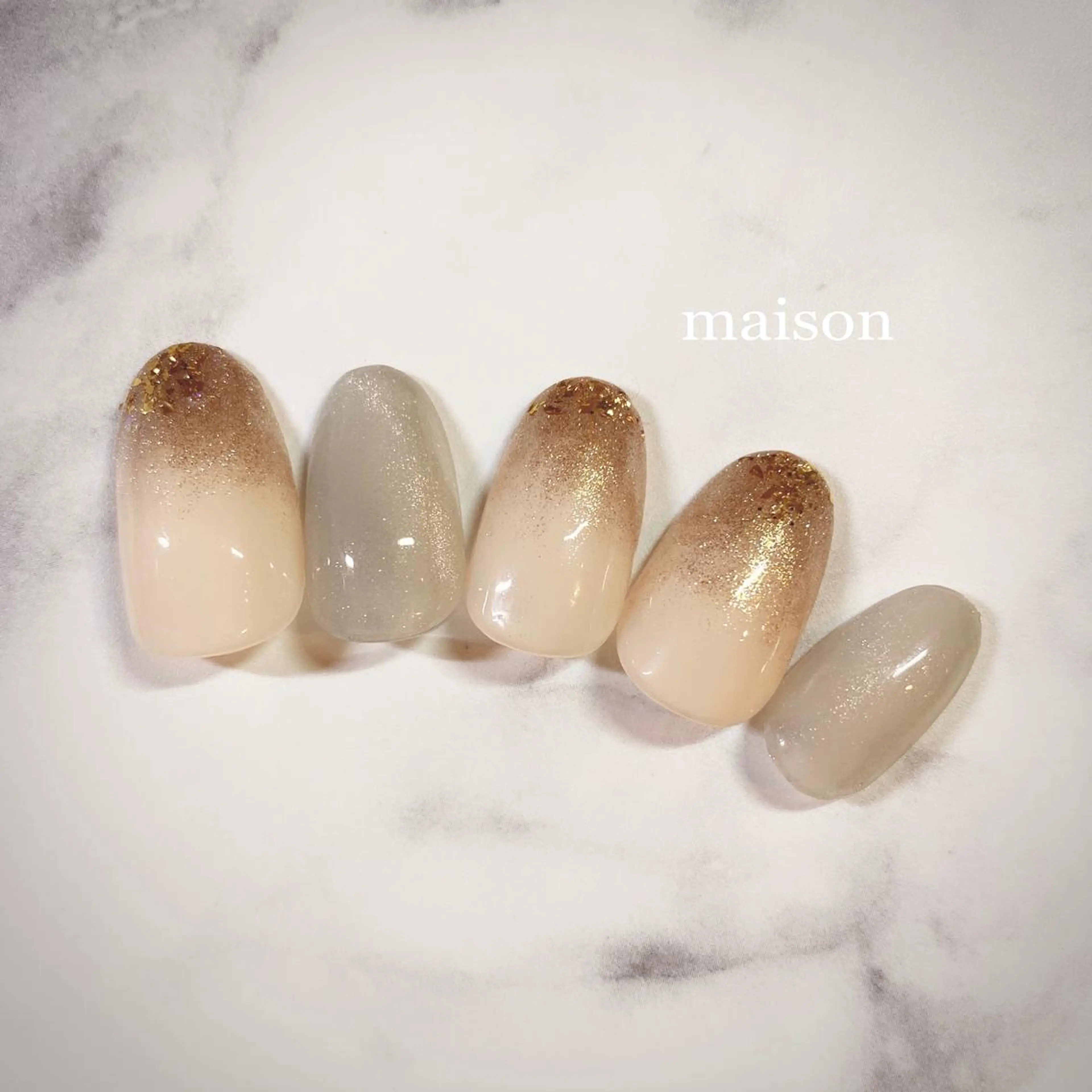 ネイル クリアネイル マグネットネイル シンプルネイル ハンドネイル ISHIHARA KANAのネイルデザイン