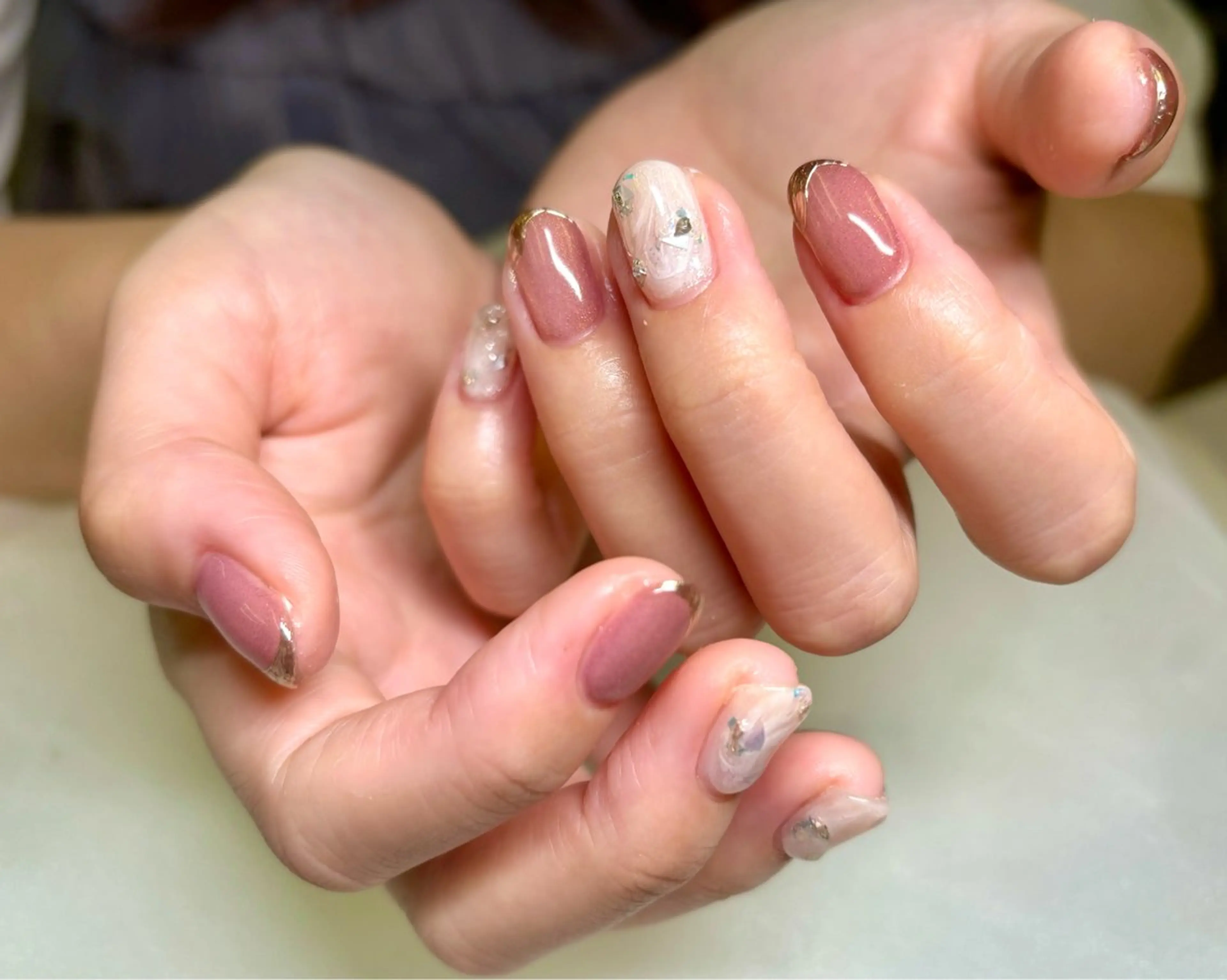 ネイル ニュアンスネイル olu sakakuraのネイルデザイン