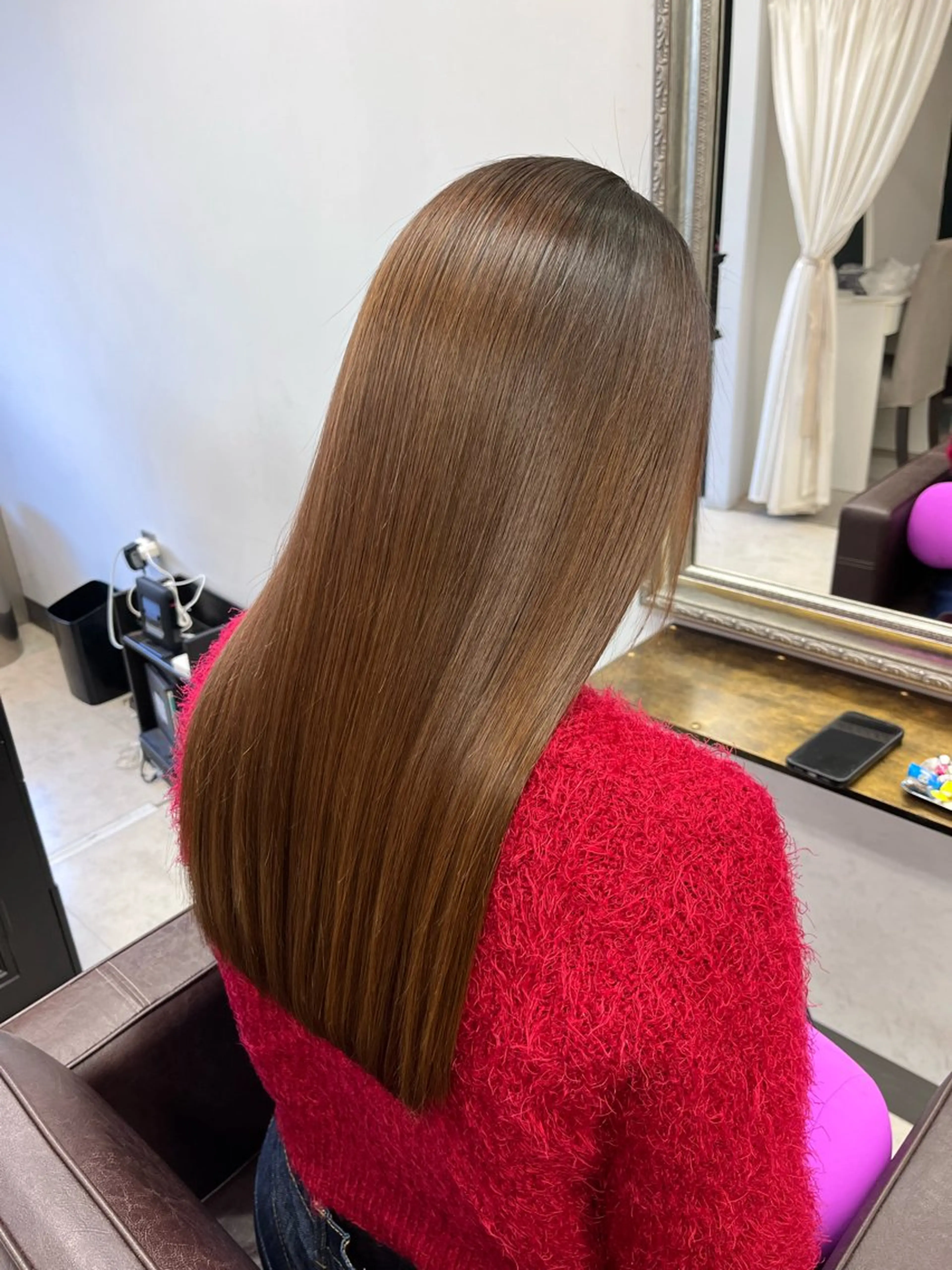 ロング パーマ 縮毛矯正 小島 凜のヘアスタイル