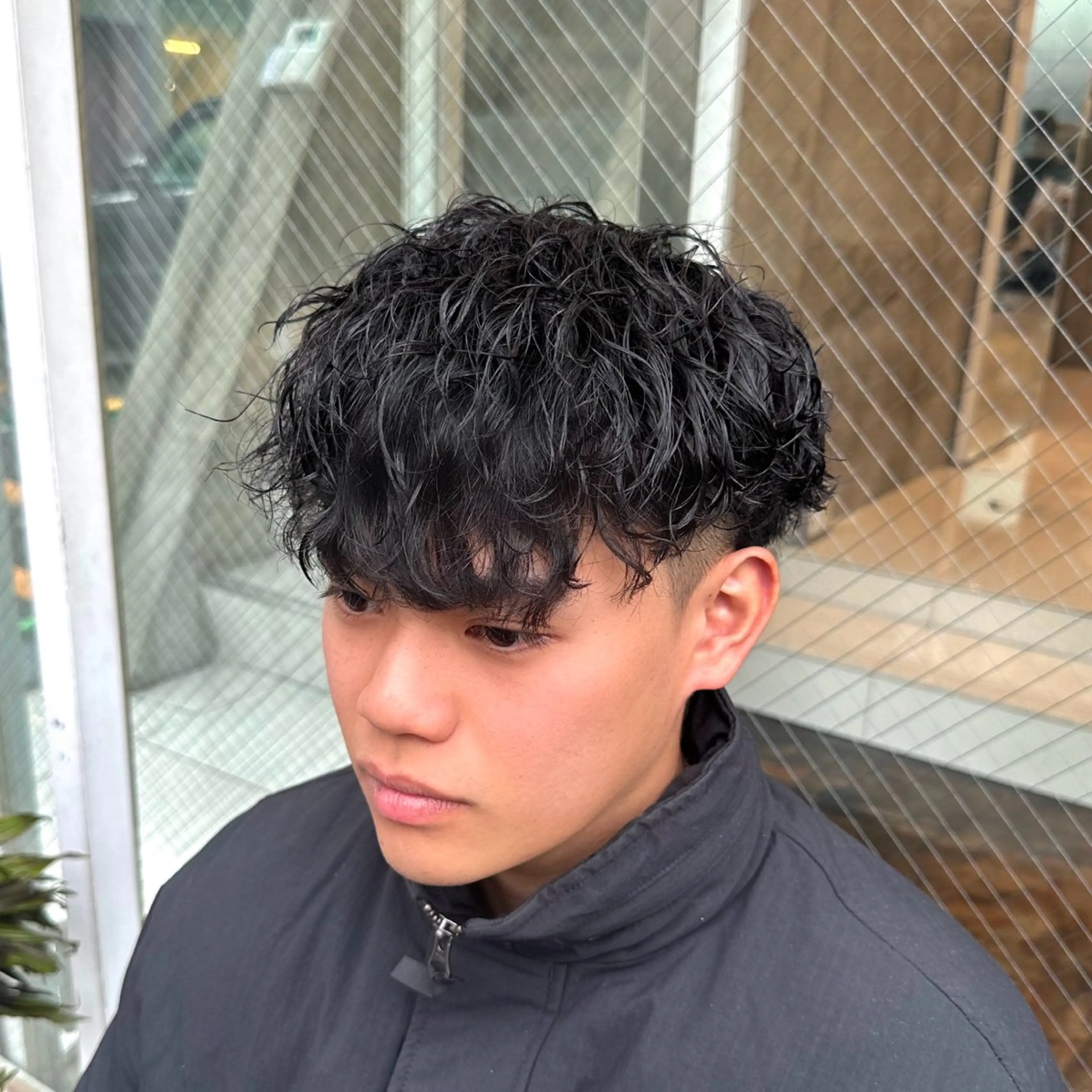 ショート メンズ カット パーマ トリートメント ツイスパ/メンズ パーマ/歩夢のヘアスタイル