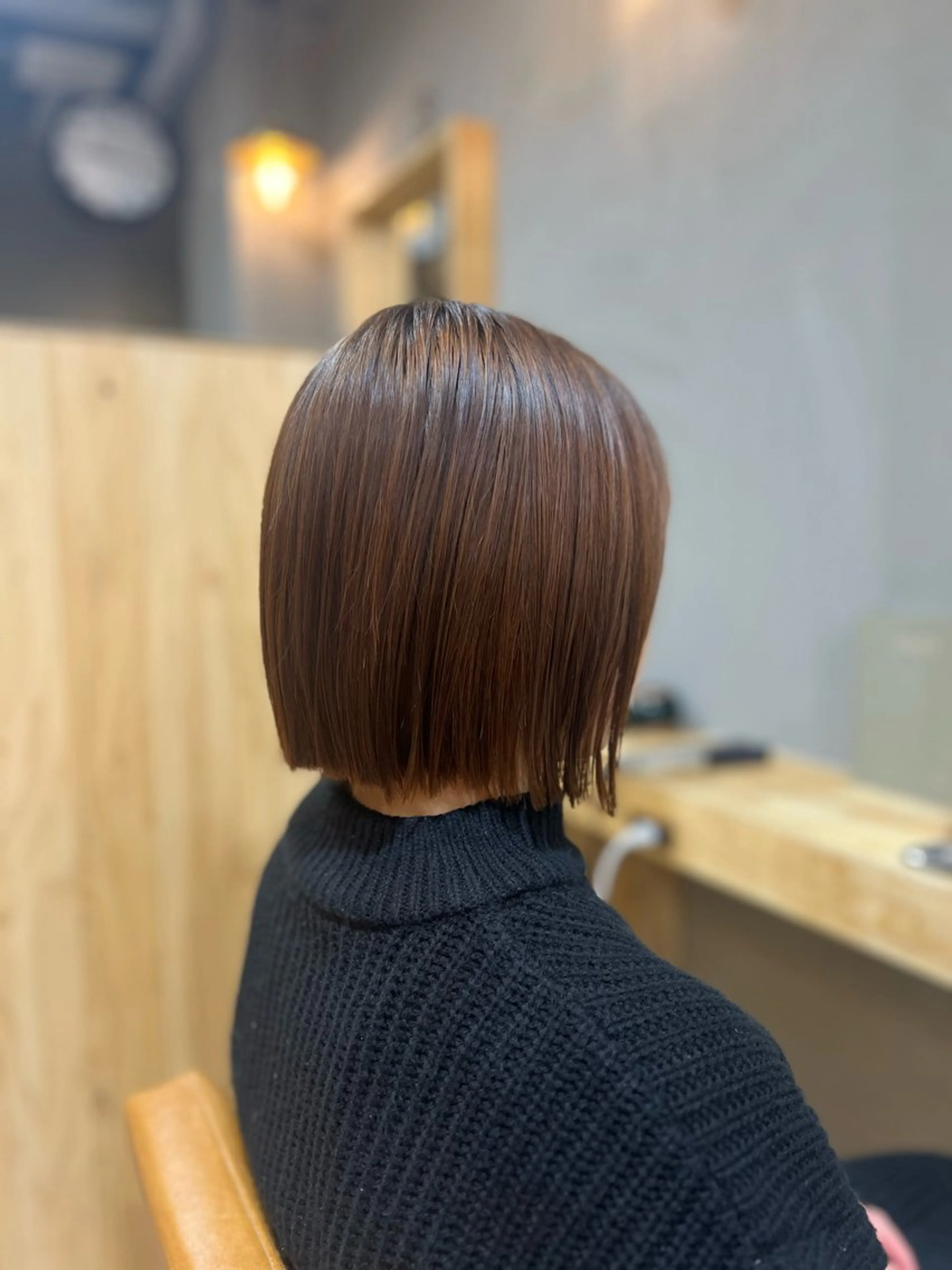 ショート 切りっぱなしボブ ボブ トリートメント 神戸ボブ✂️ ioe三宮/田 伸佳のヘアスタイル