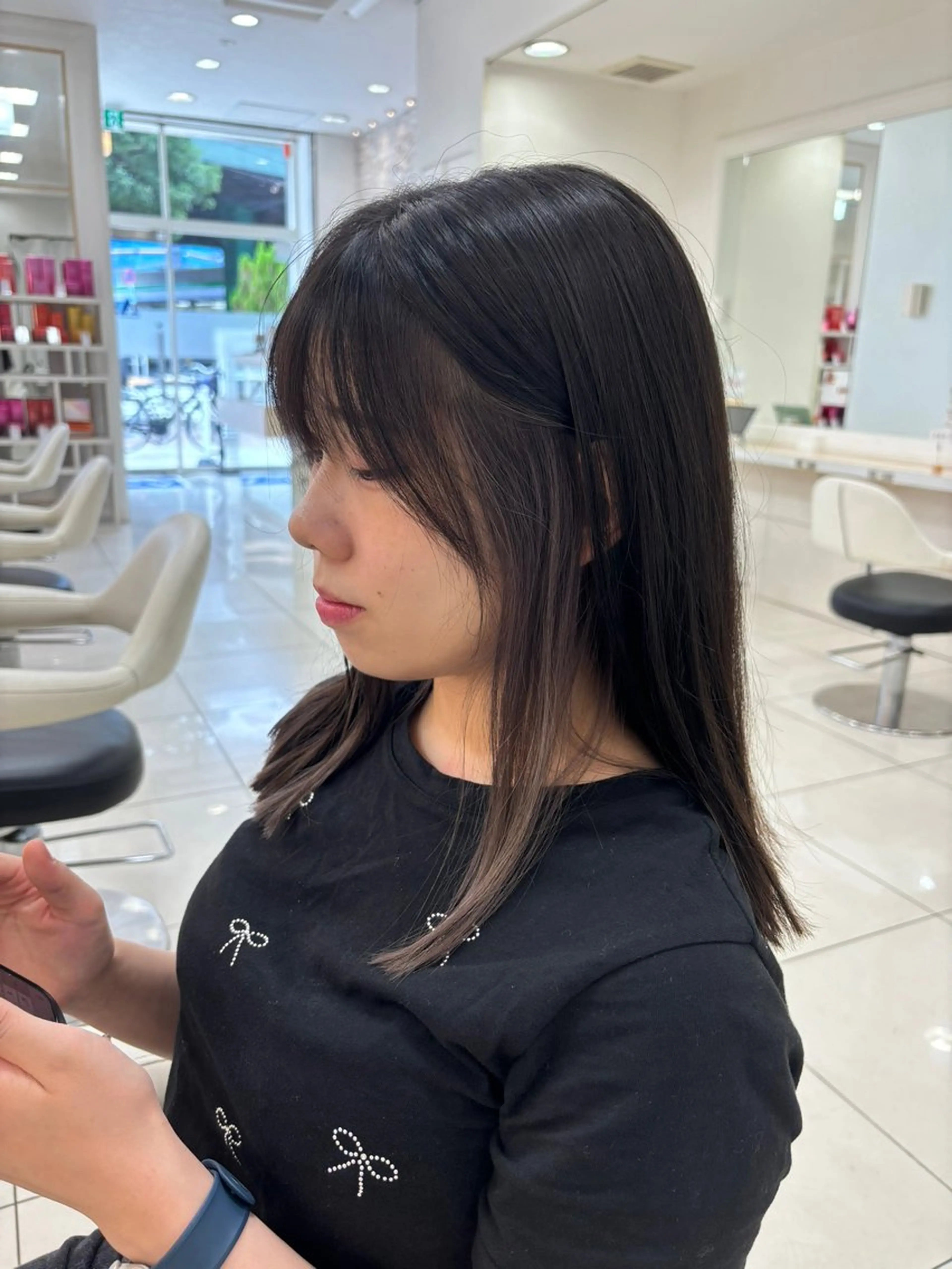 ミディアム ヘアカラー 🐾Ash平井 ハセベ🐾のヘアスタイル