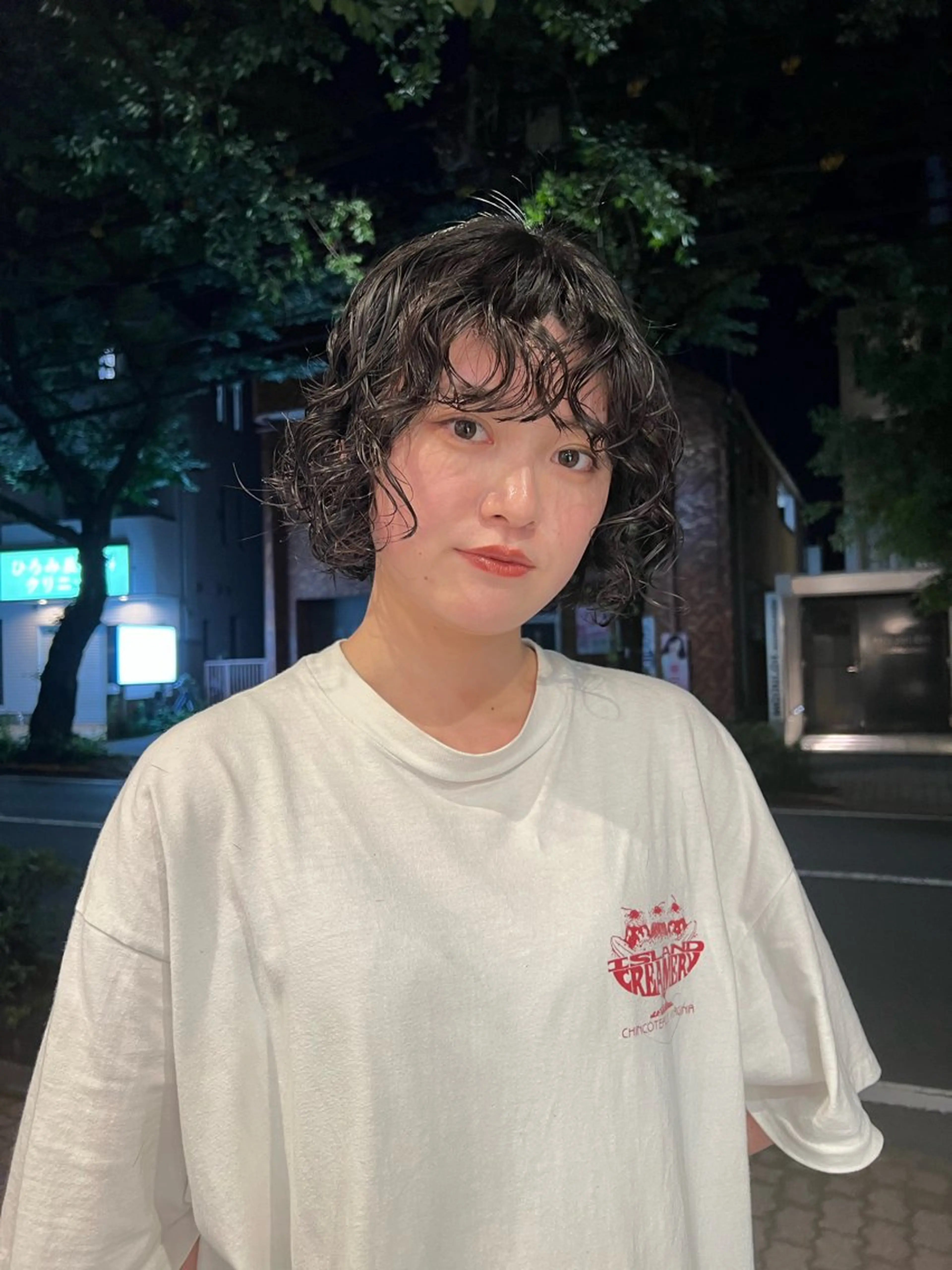 ショート デジタルパーマ 加藤園のヘアスタイル