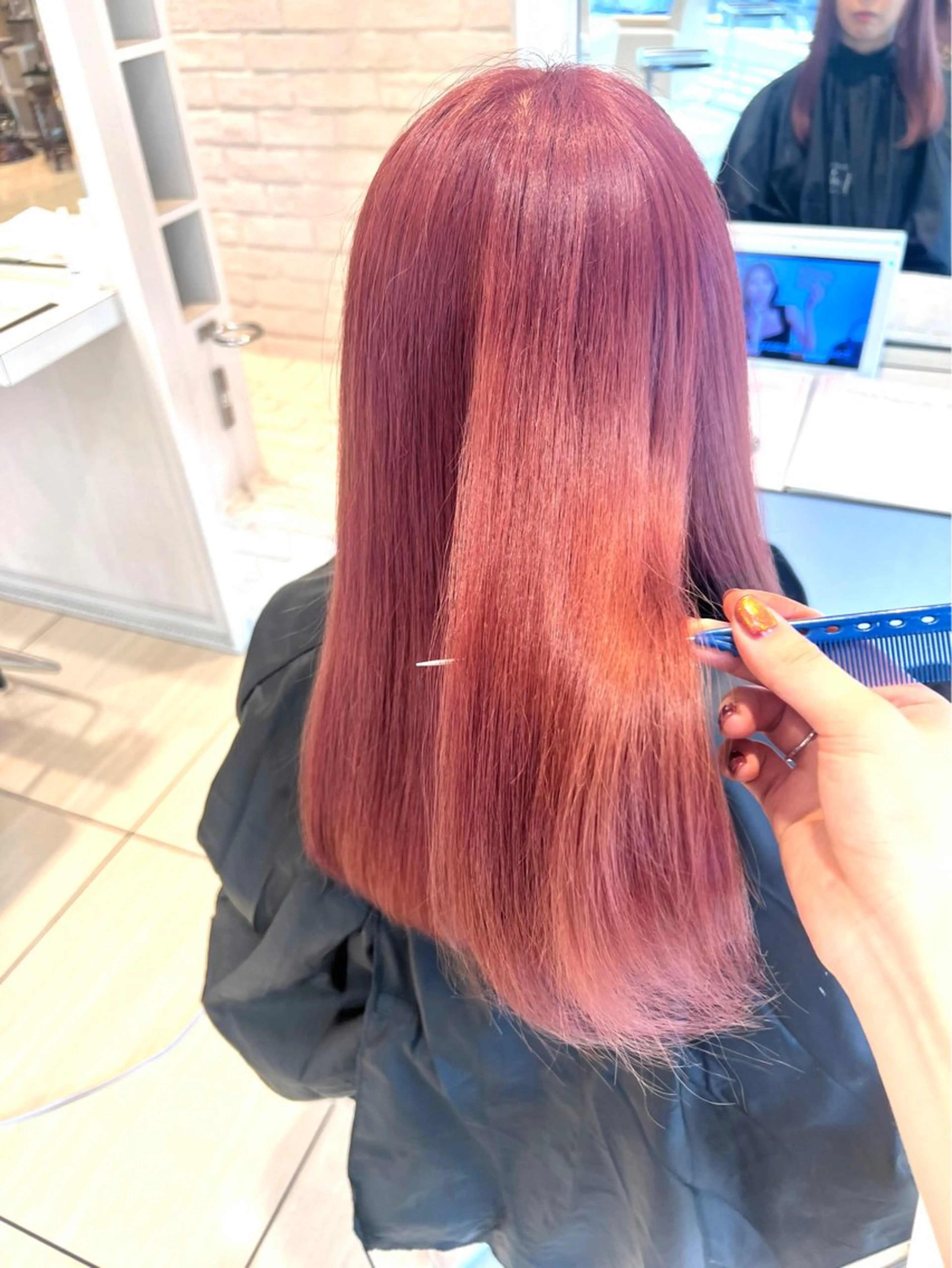 ロング カラー 白金台カラーリスト あきよしのヘアスタイル