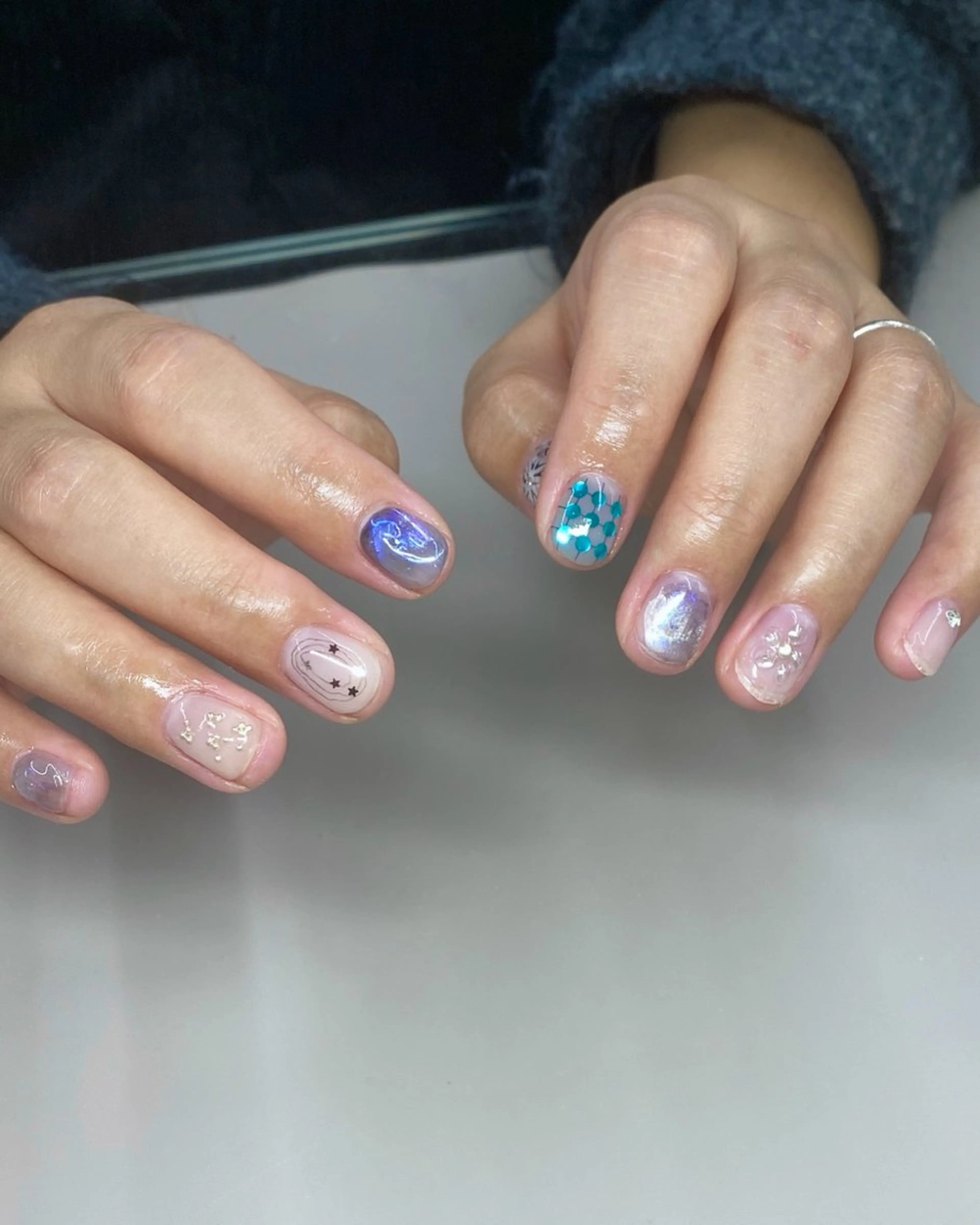 ショート ハンドネイル tome much kyokaのネイルデザイン