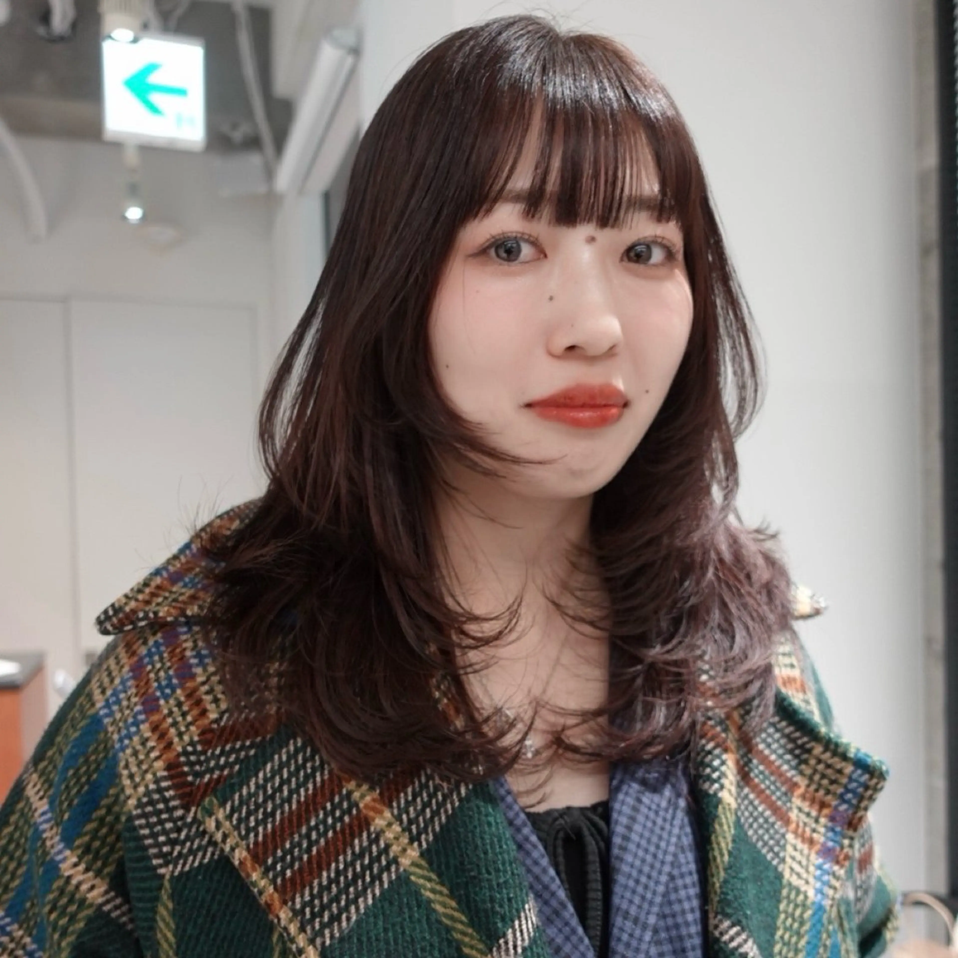 ロング カラー ヘアアレンジ ブラウンカラー ラベンダーカラー レイヤーカット カット ヘアカラー 🌐サトウ リョウ🌐のヘアスタイル