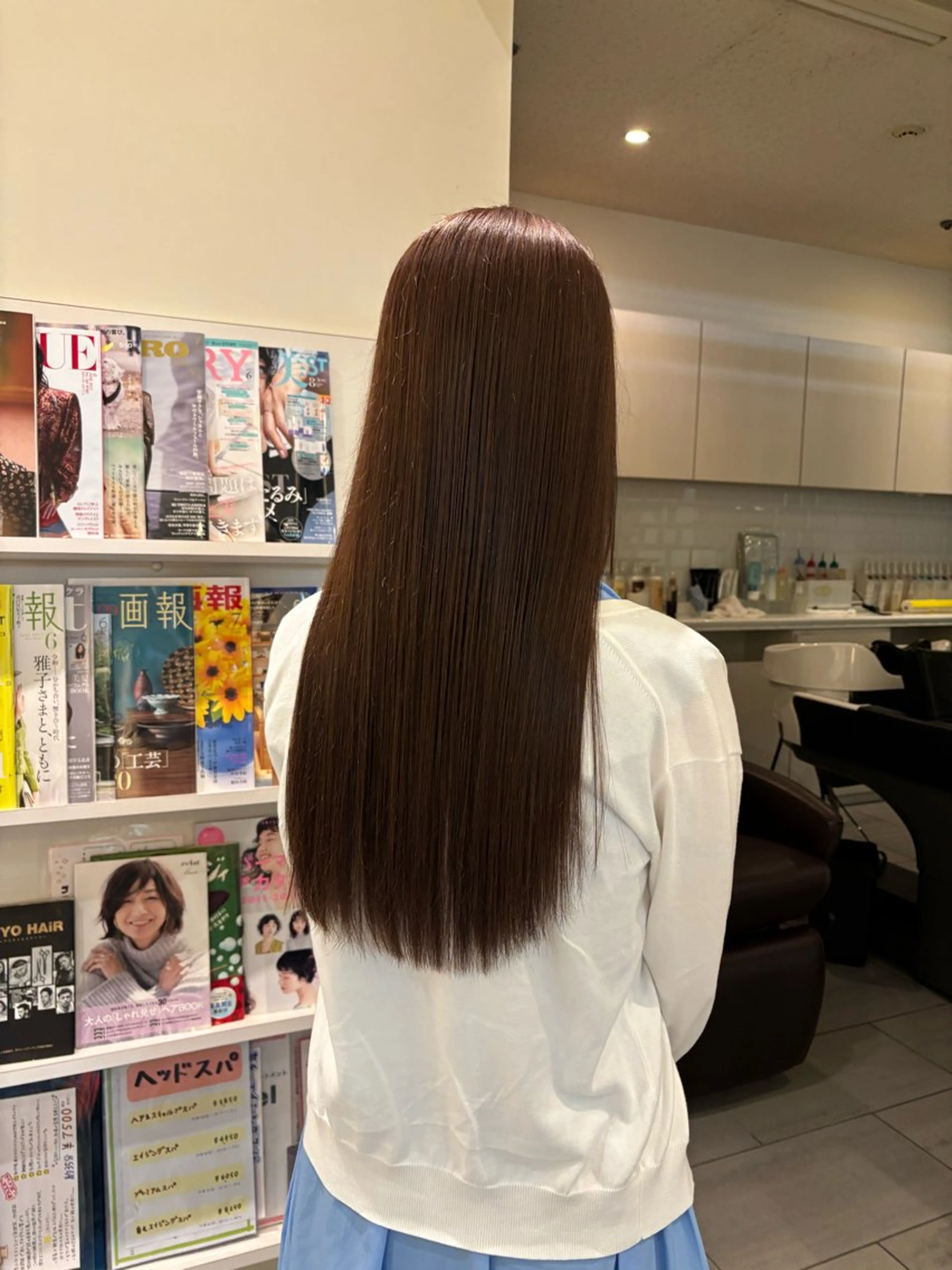ロング ヘアカラー オオカメ ユヅキのヘアスタイル
