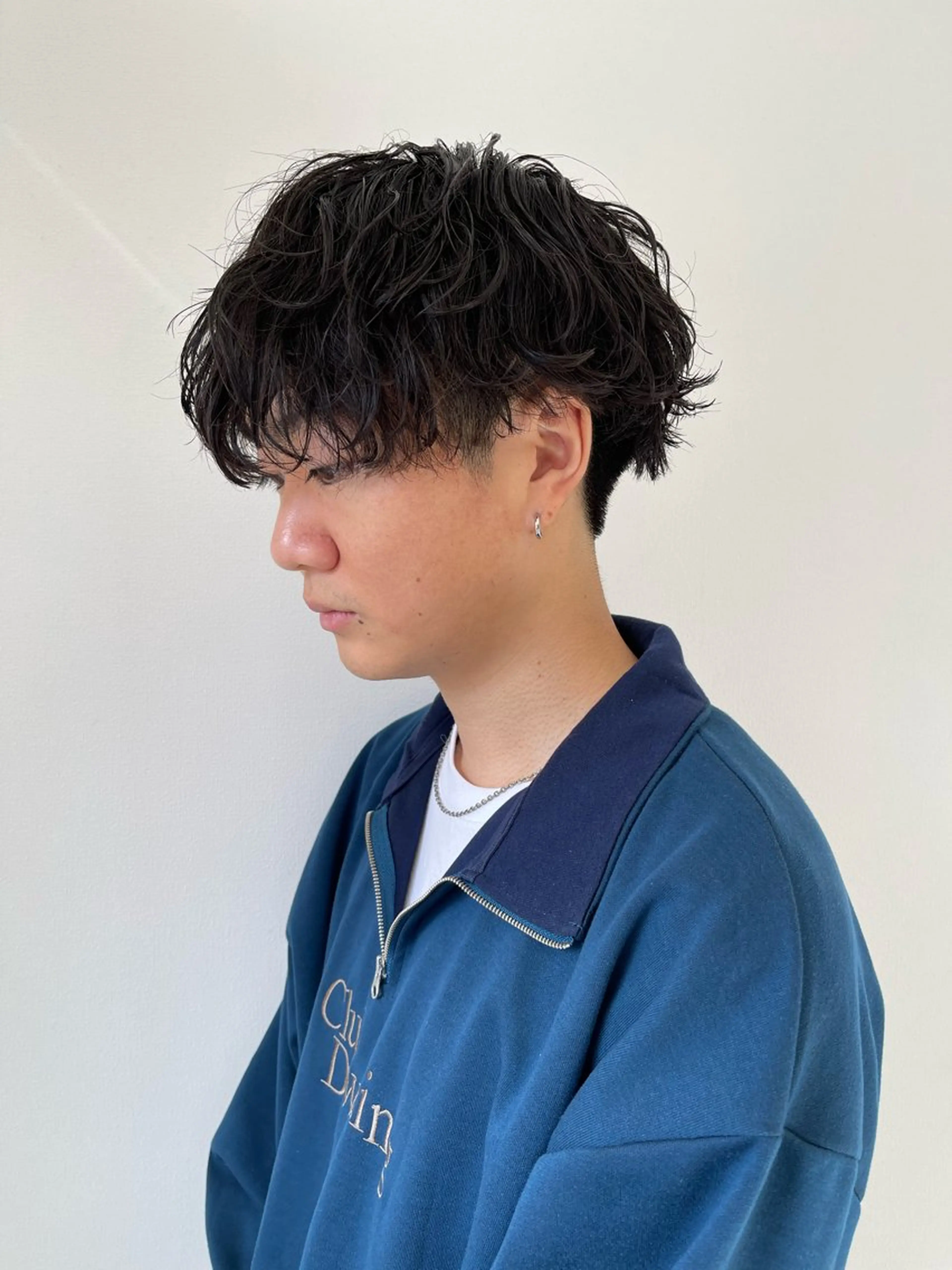 ショート パーマ メンズ メンズパーマ 波巻きパーマ スパイラルパーマ メンズパーマ特化/ メッシュ/薫/店長のヘアスタイル